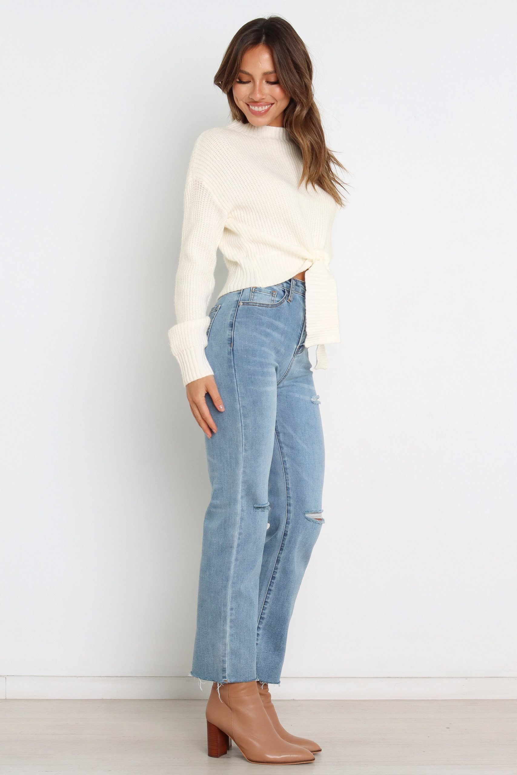 Captivate Knit Sweater - Cream - Image 6