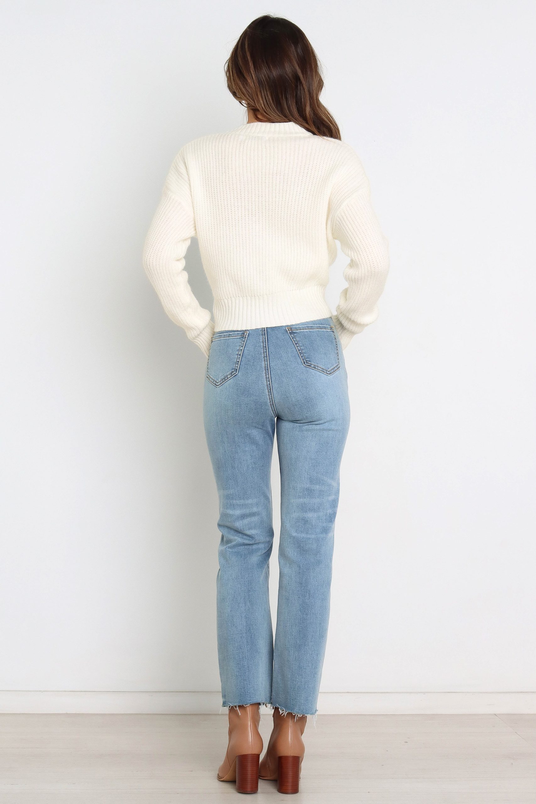 Captivate Knit Sweater - Cream - Image 5