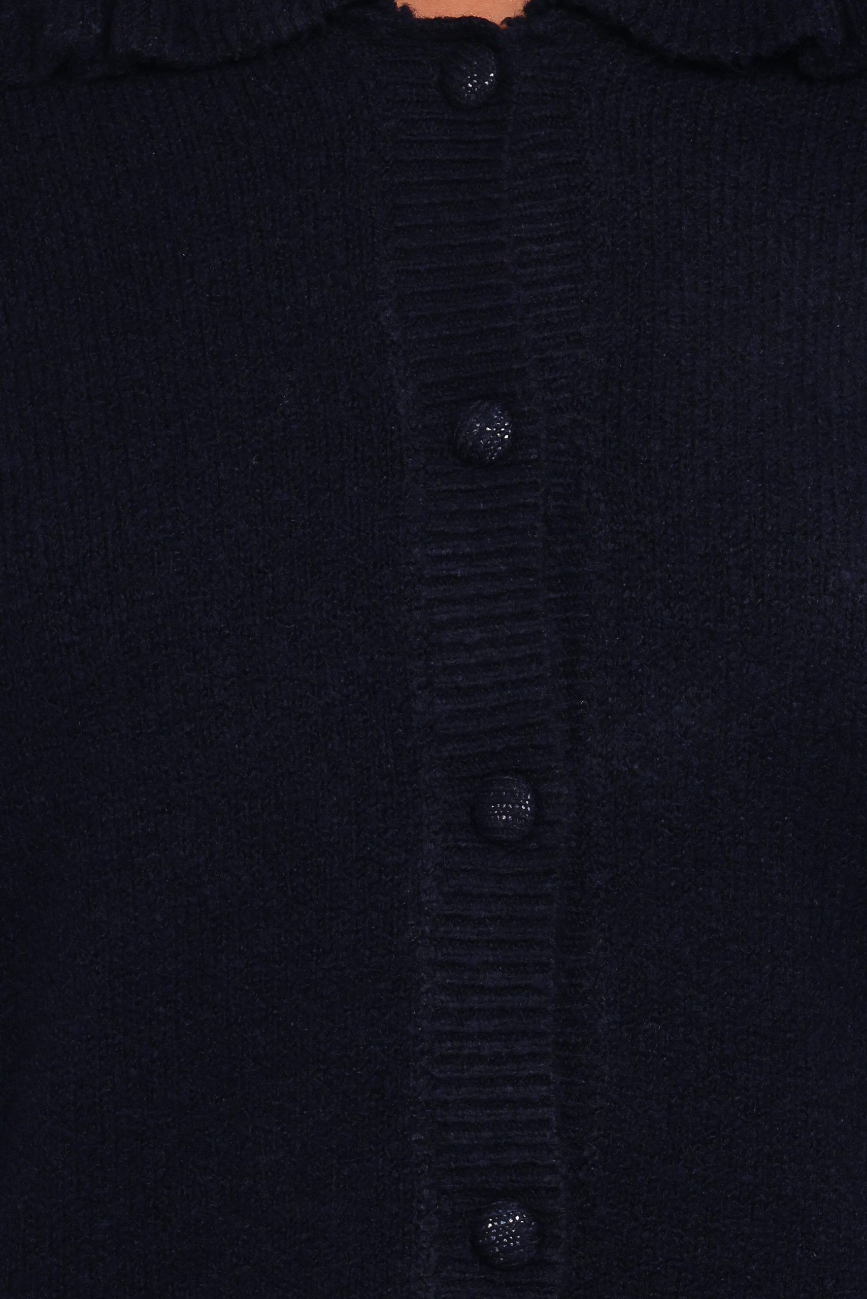 Carmello Frill Collar Cardigan - Navy - Image 6