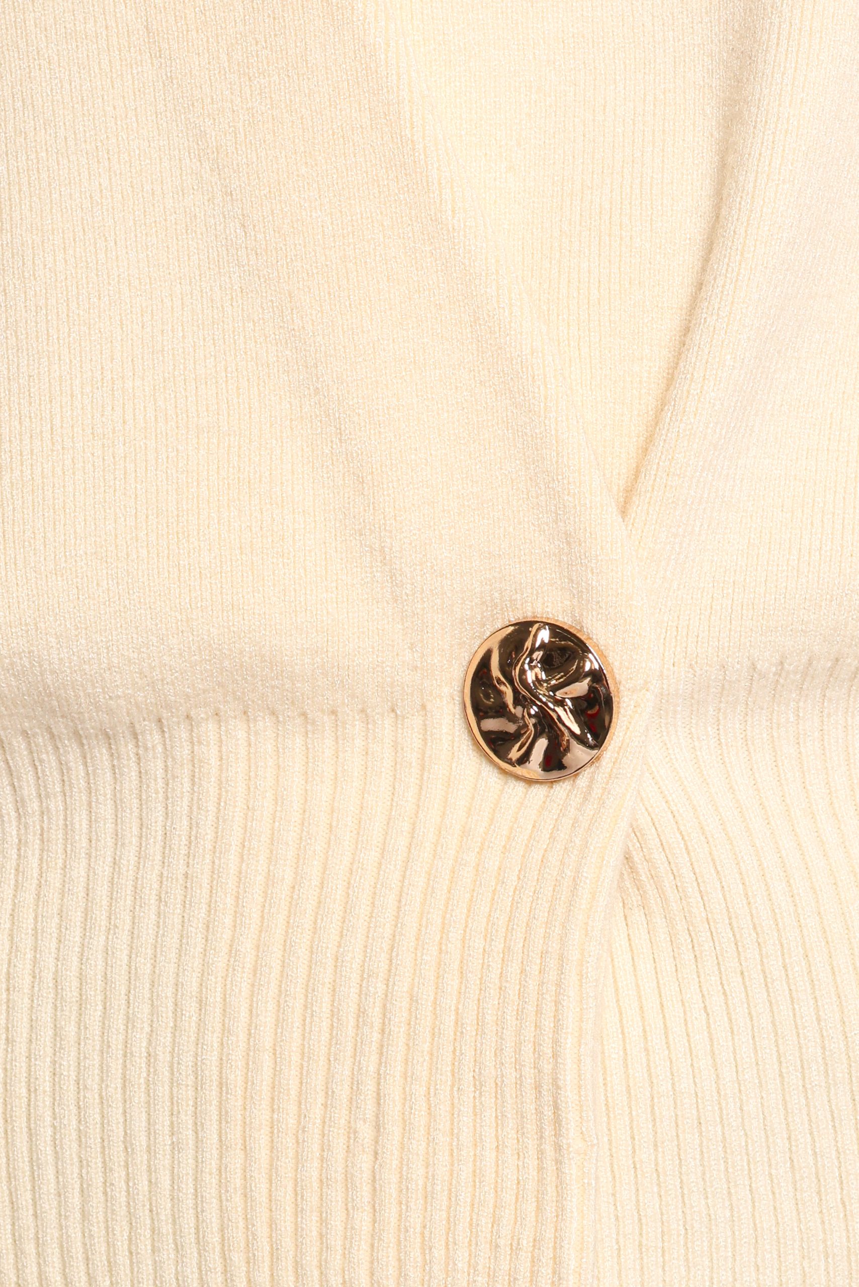 Caterina Button Cardigan - Cream - Image 8
