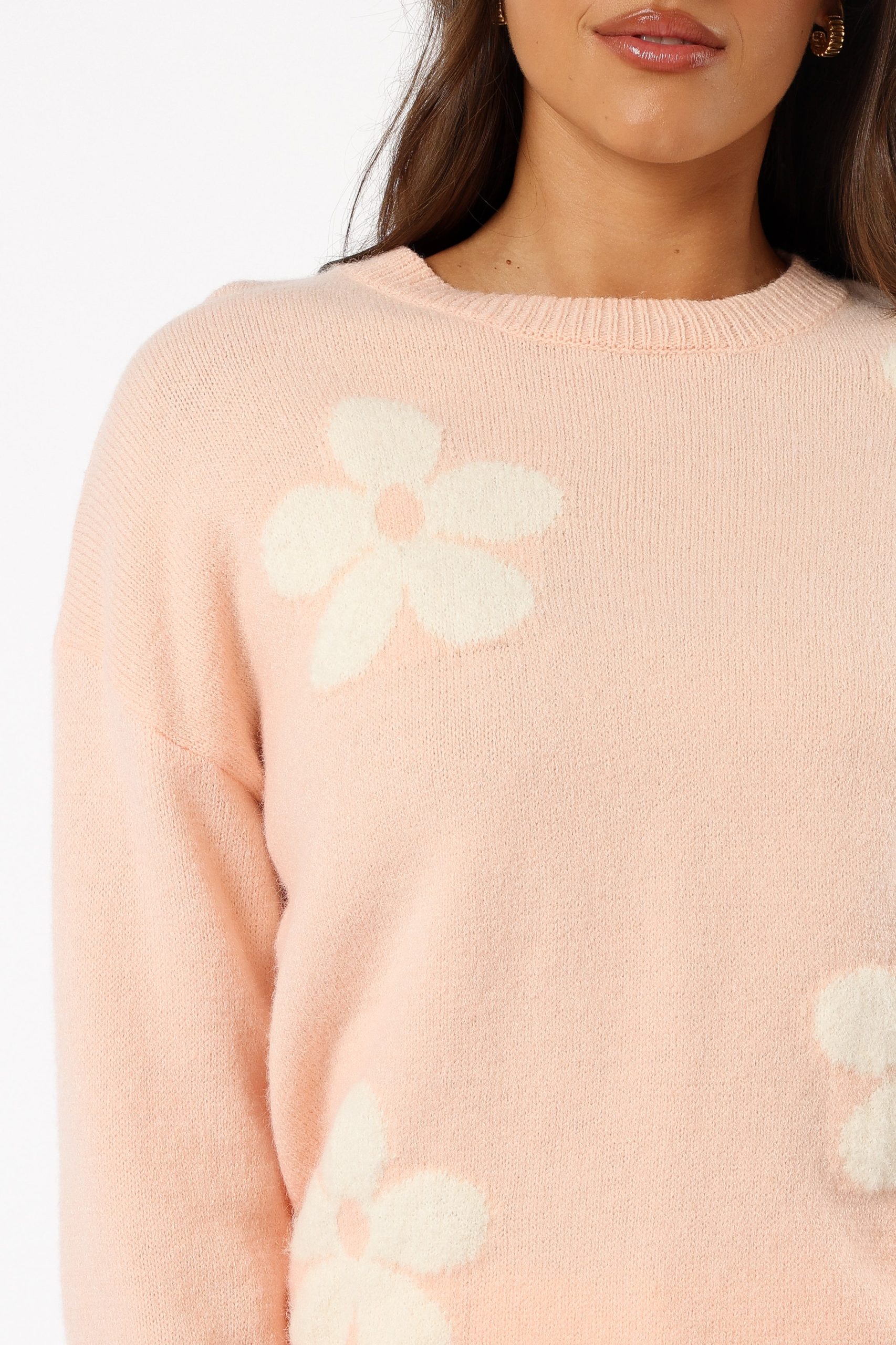 Charlie Flower Knit Sweater - Pink - Image 4
