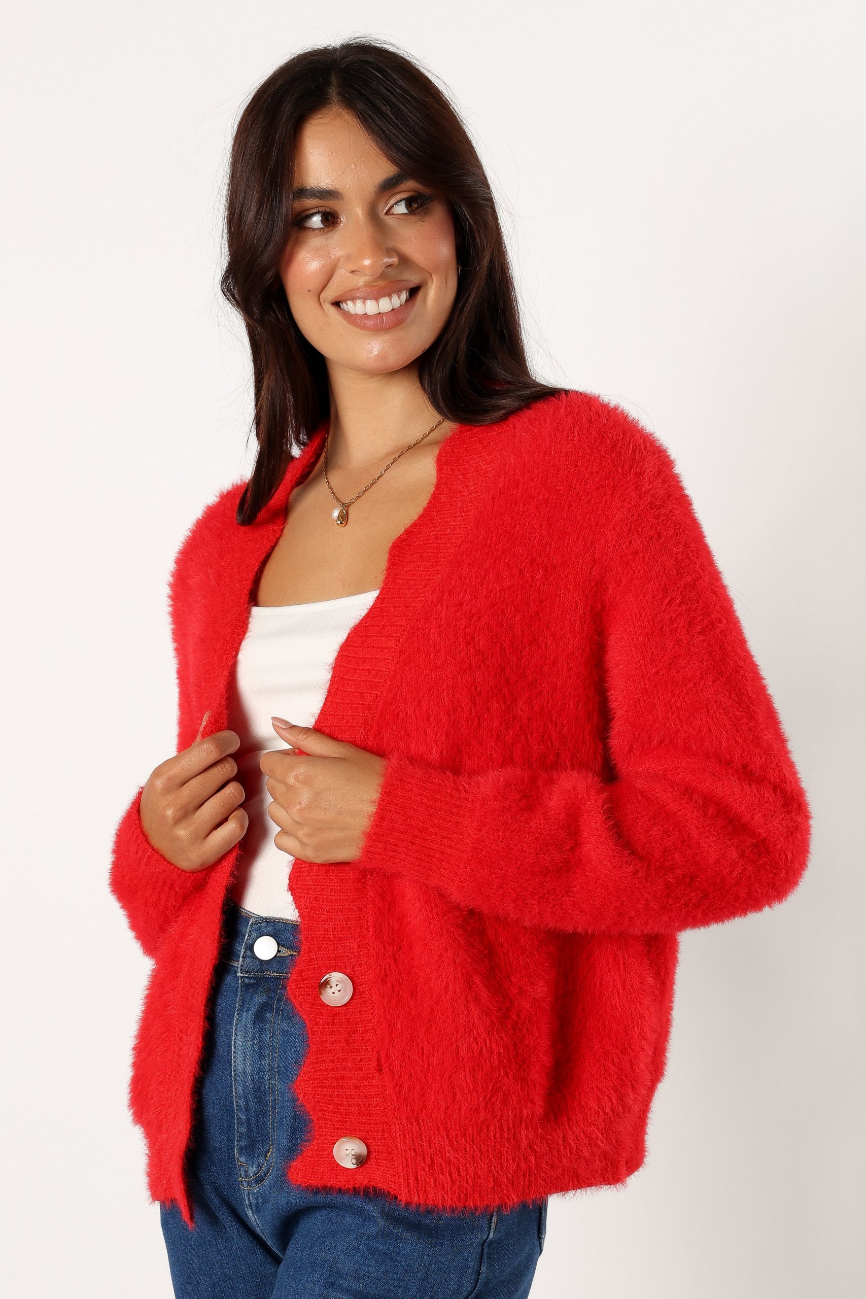 Clara Cardigan - Red - Image 2