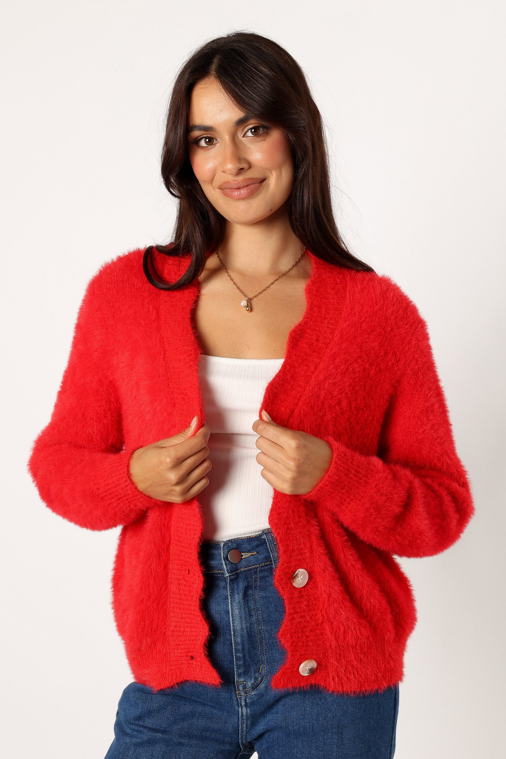 Clara Cardigan - Red - Image 3