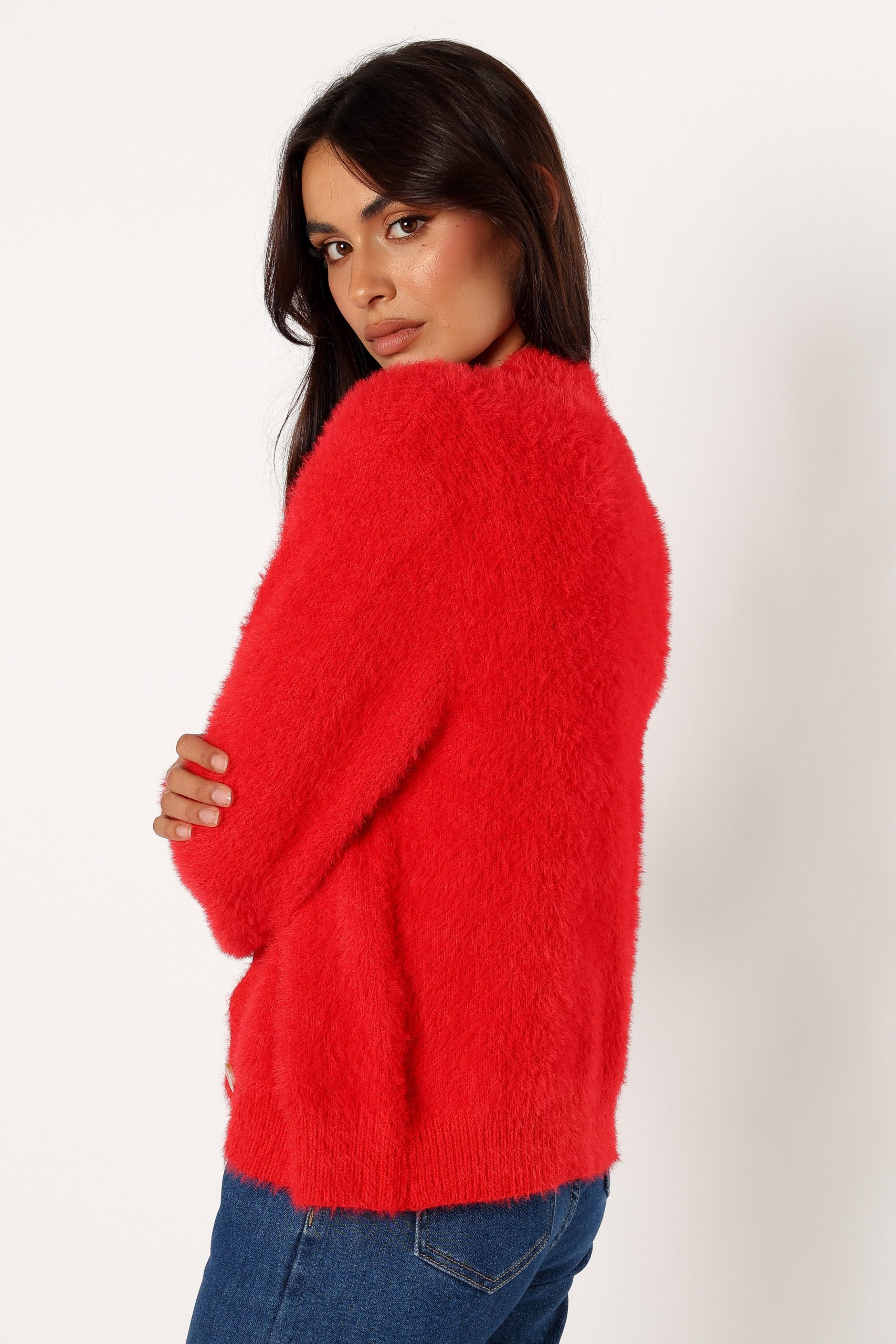 Clara Cardigan - Red - Image 4