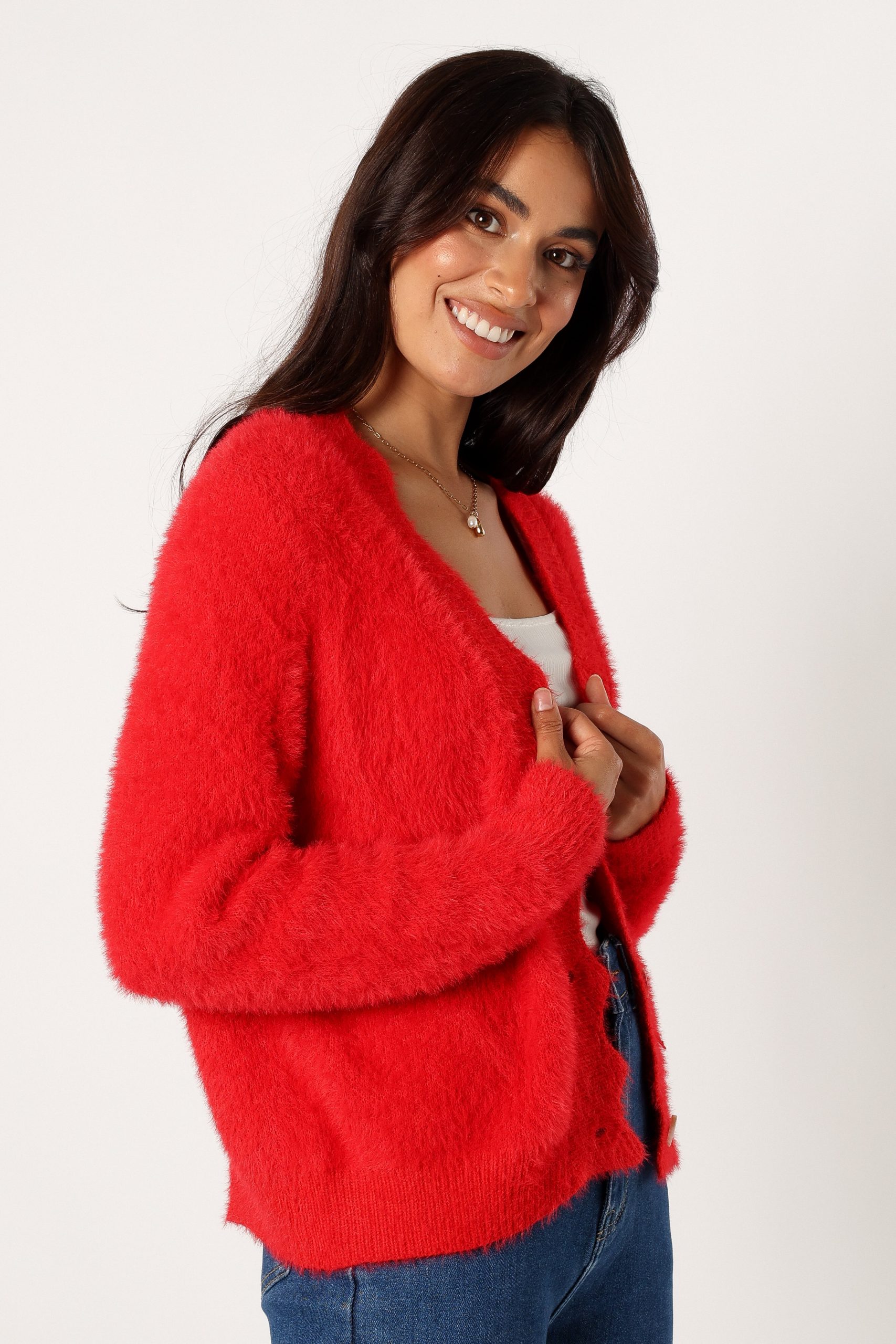 Clara Cardigan - Red - Image 5