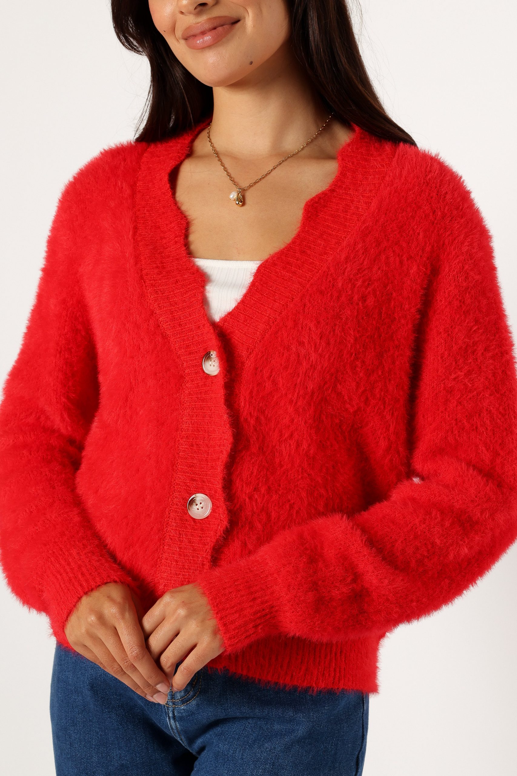 Clara Cardigan - Red - Image 7