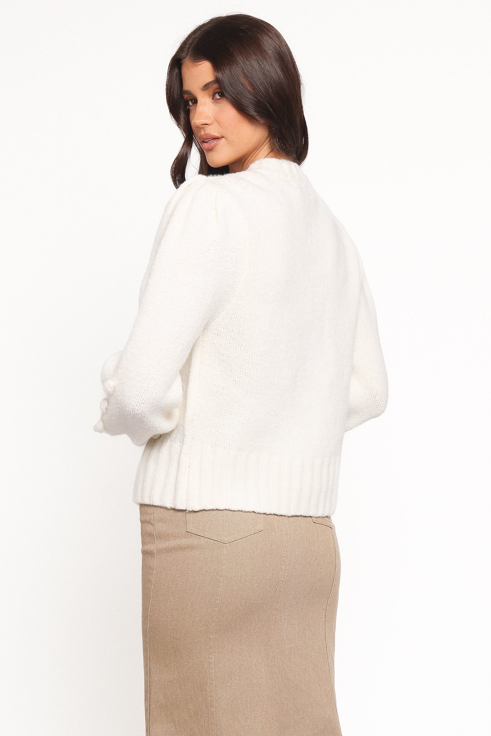 Cleo Floral Cardigan - Cream - Image 5