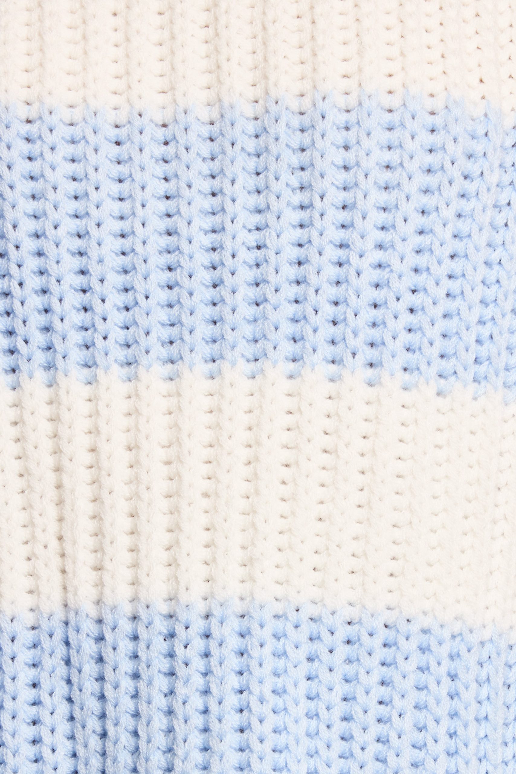 Courtney Thick Stripe Knit Sweater - Blue Cream - Image 7
