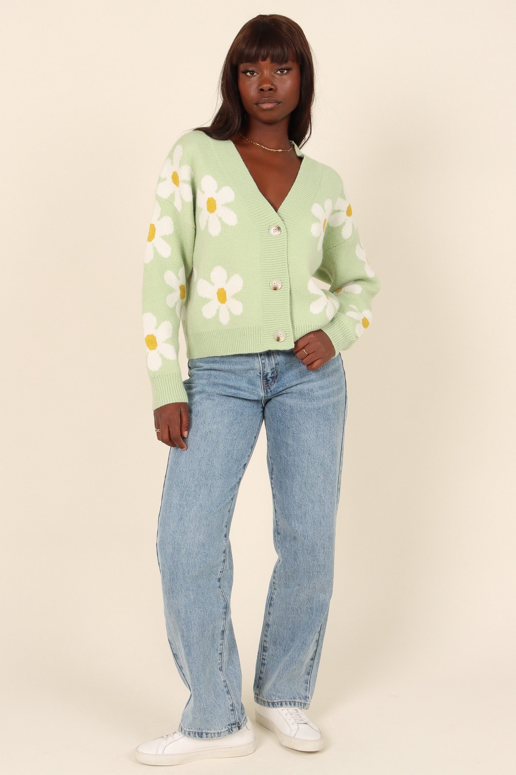 Daisy Cardigan - Green - Image 3