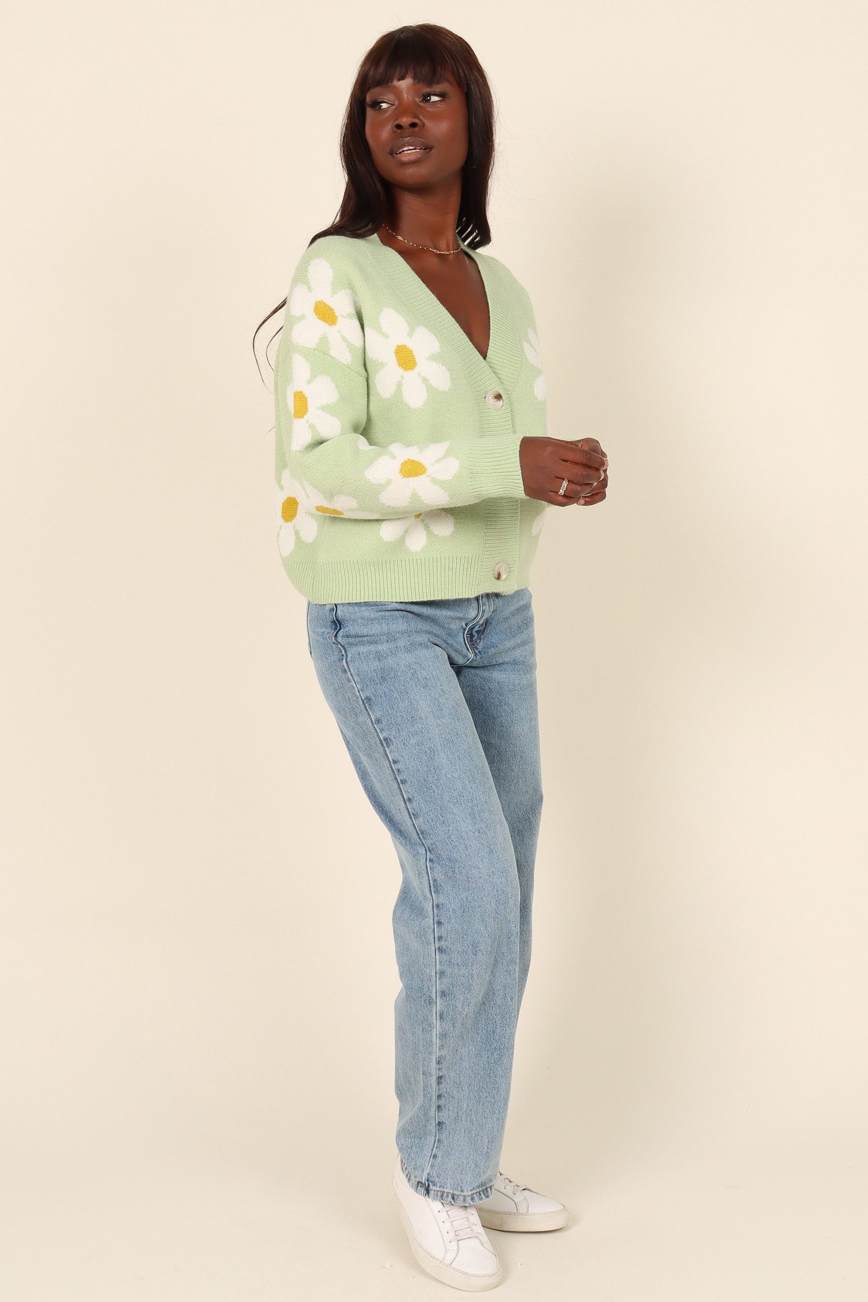 Daisy Cardigan - Green - Image 4