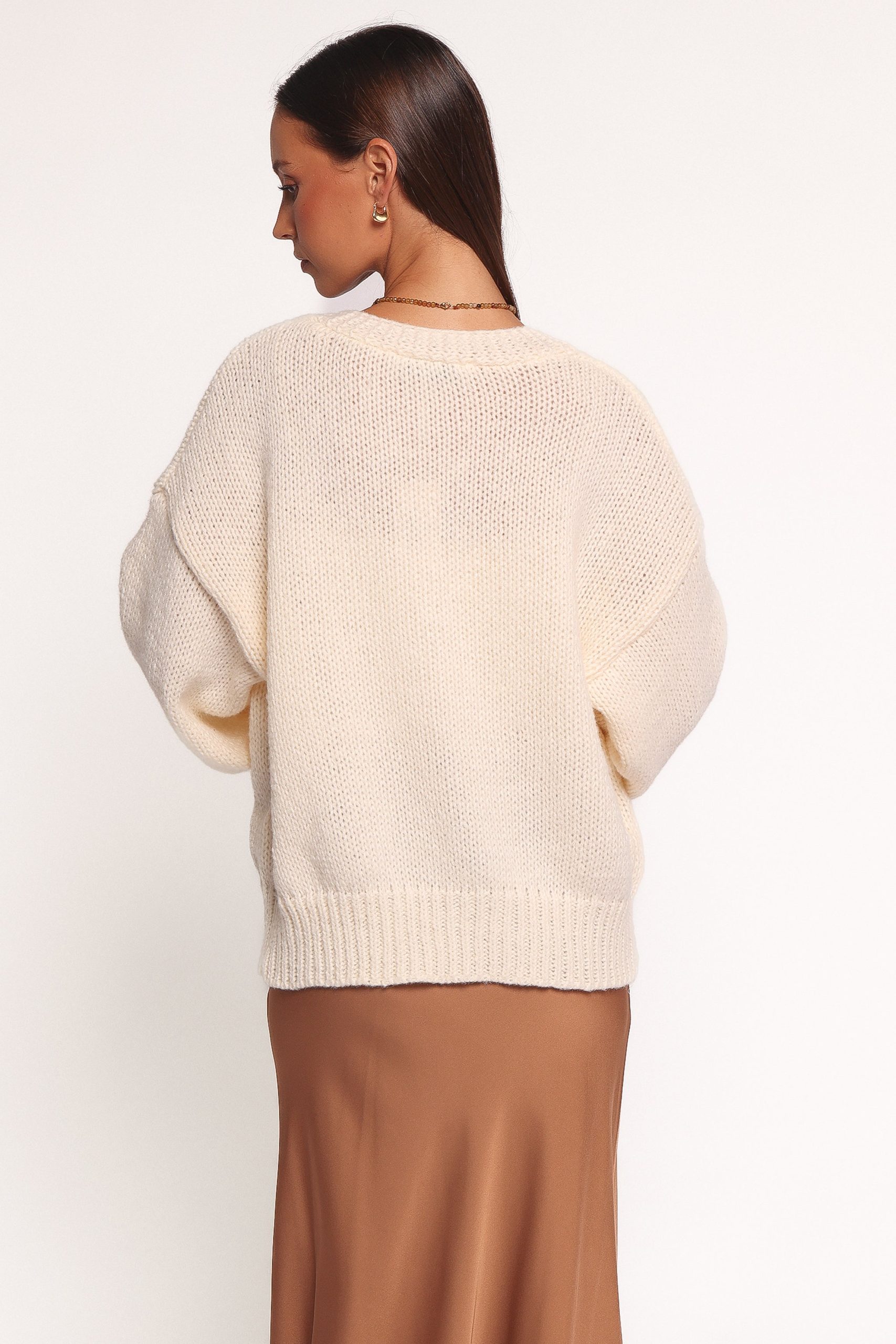 Doralee Rose Cardigan - Cream - Image 4