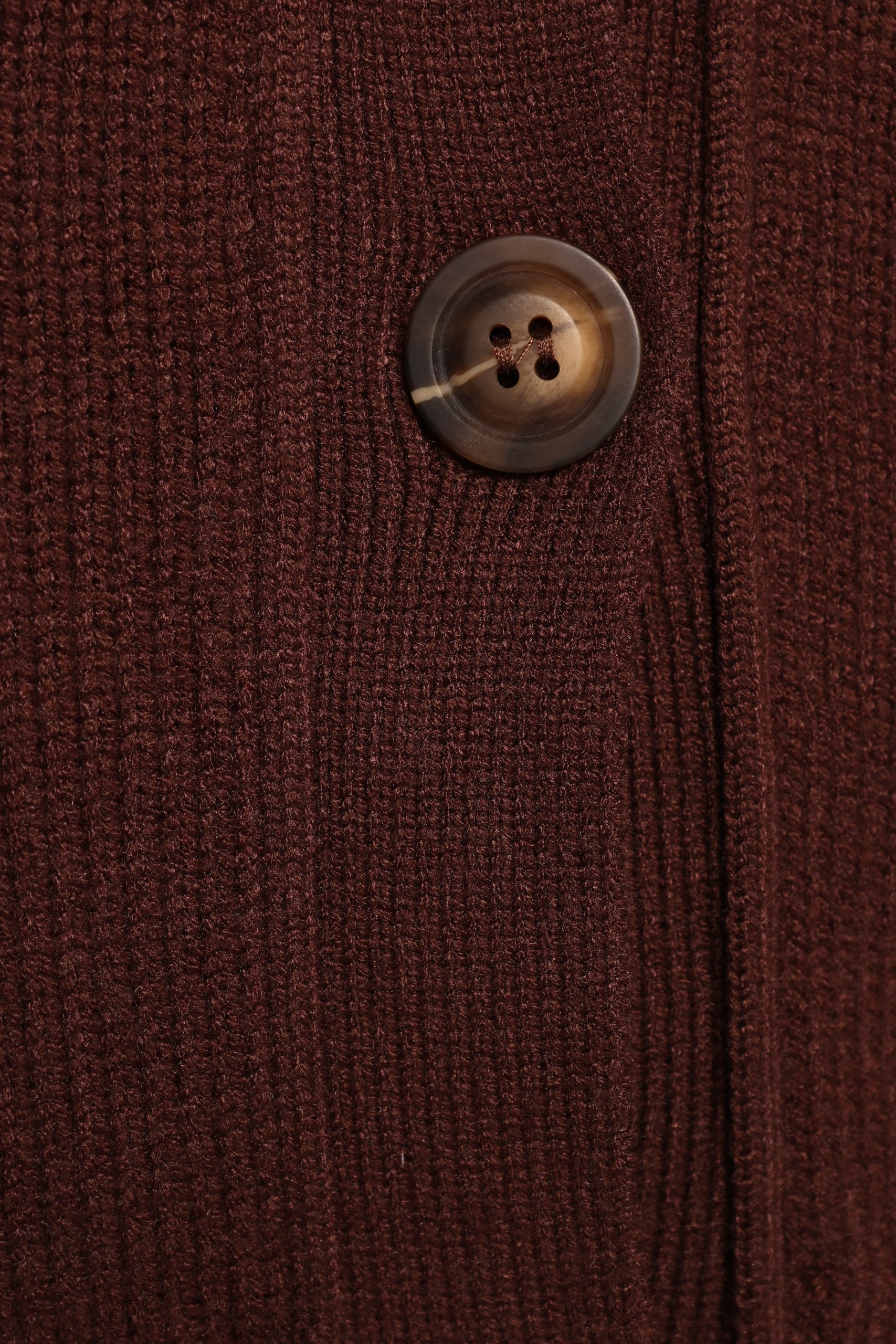 Eden Button Front Cardigan - Brown - Image 8