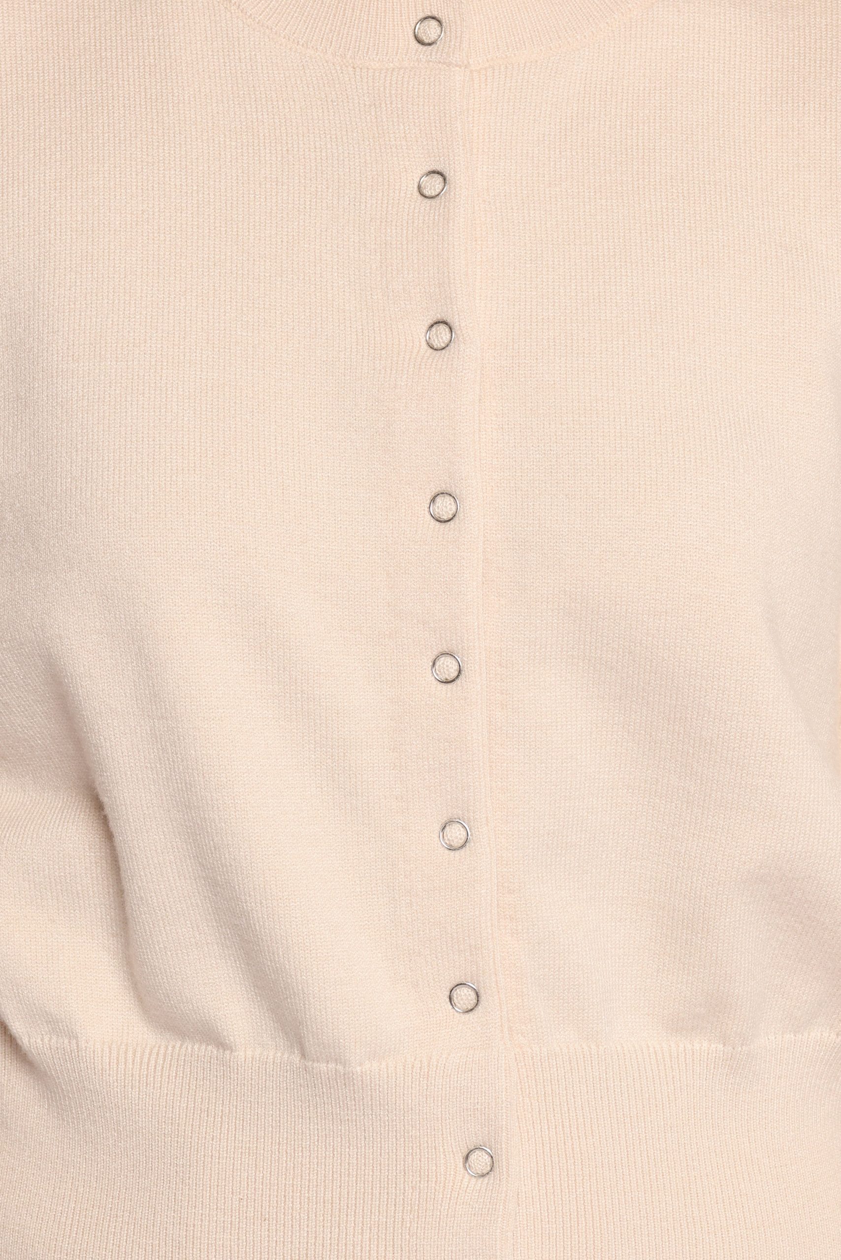 Elita Fitted Cardigan - Cream - Image 7
