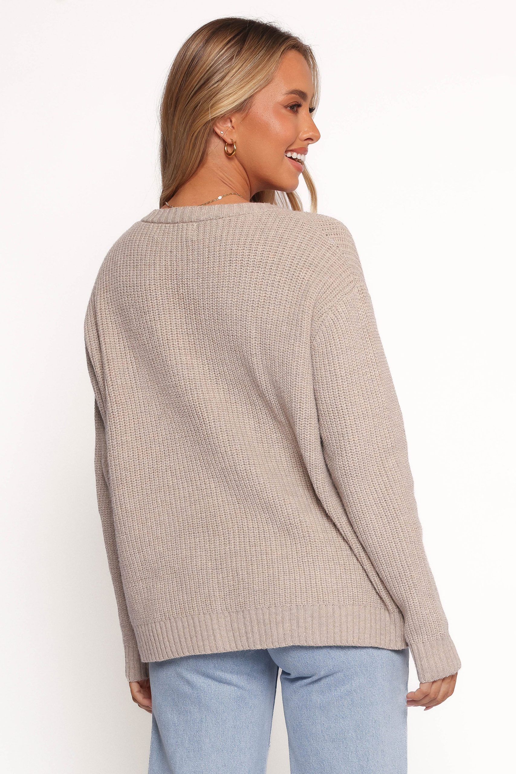 Hammond Tie Up Cardigan - Taupe - Image 5