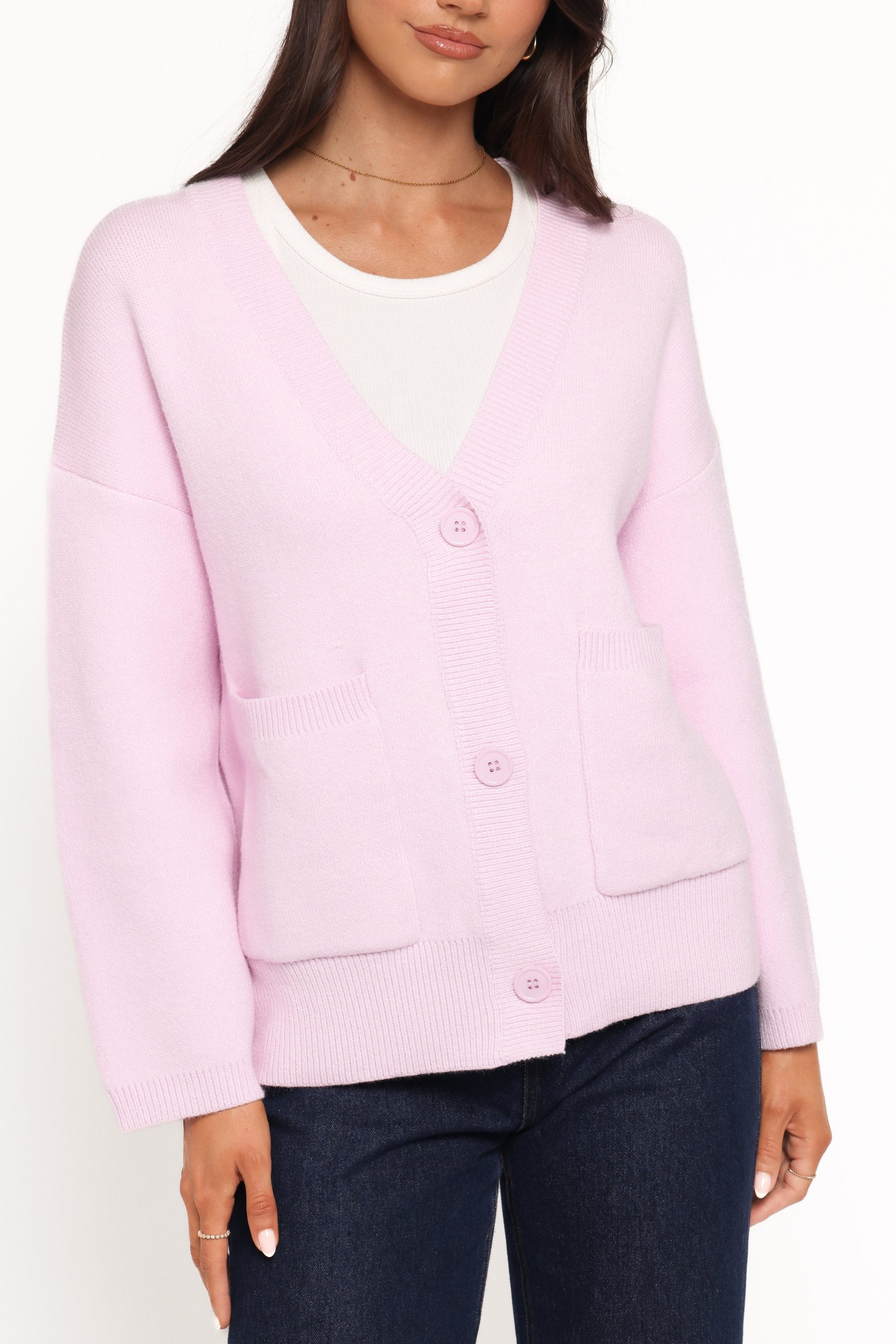 Jayden Cardigan - Pale Pink - Image 5