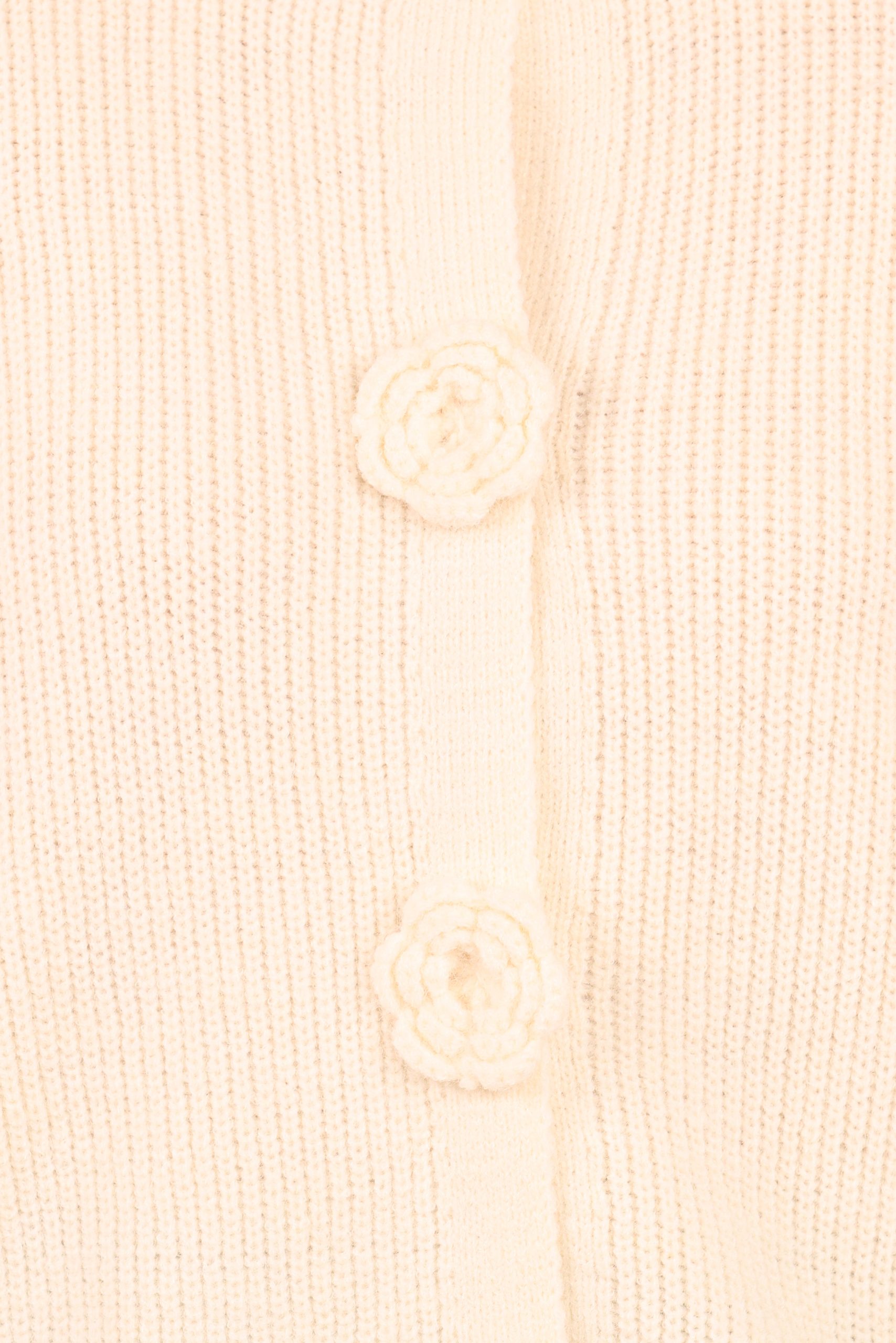 Jones Rosette Cardigan - Cream - Image 7