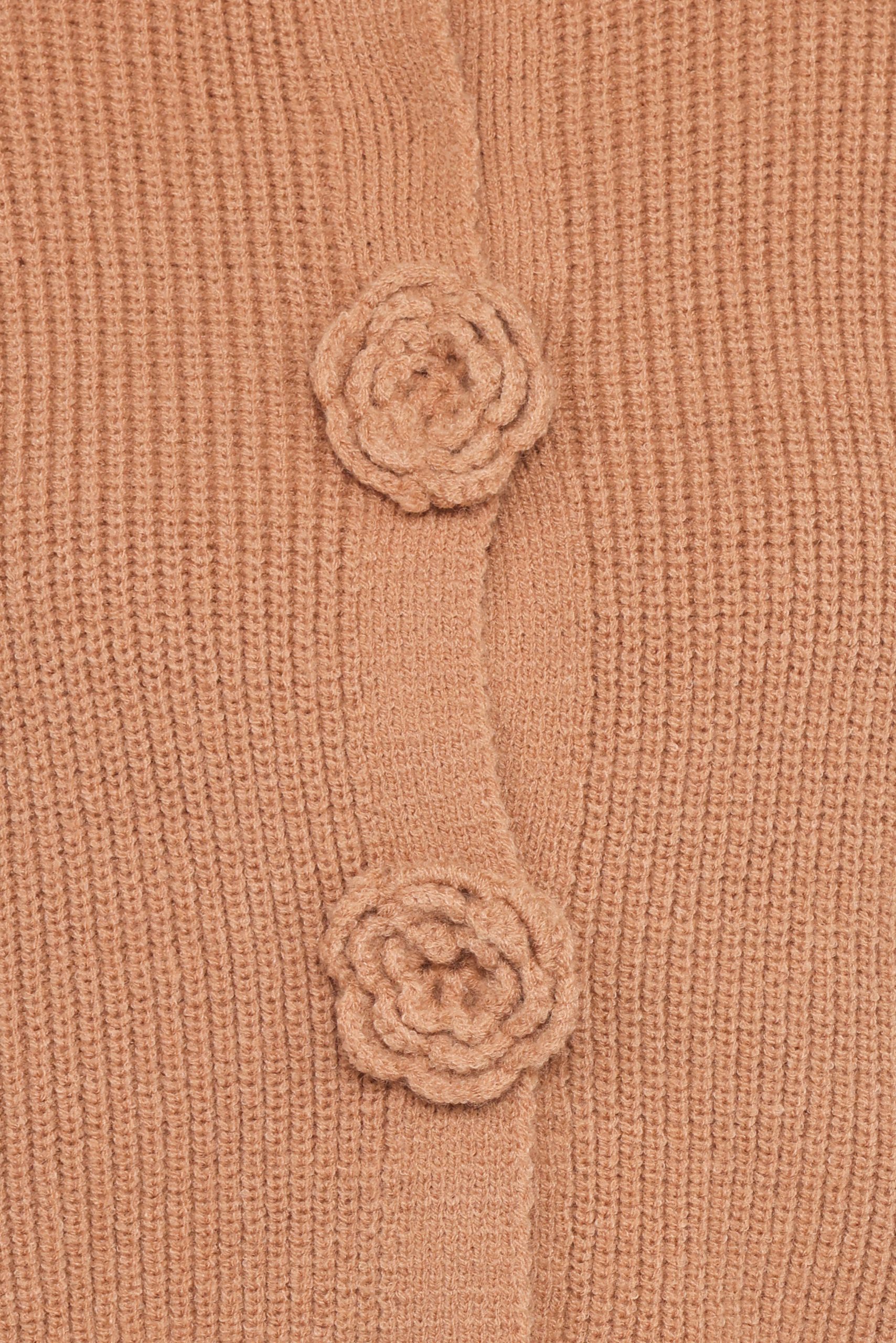 Jones Rosette Cardigan - Mocha - Image 6