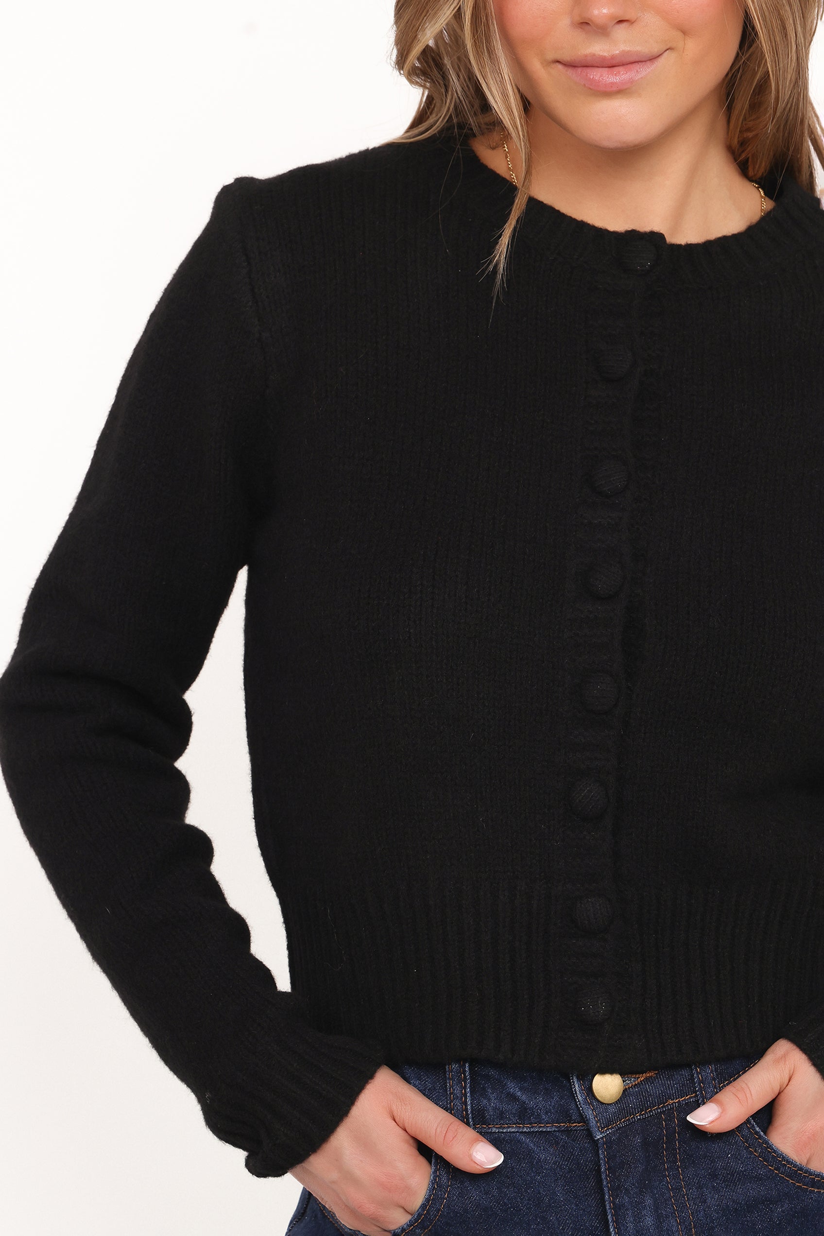 Kanie Knit Cardigan - Black - Image 2