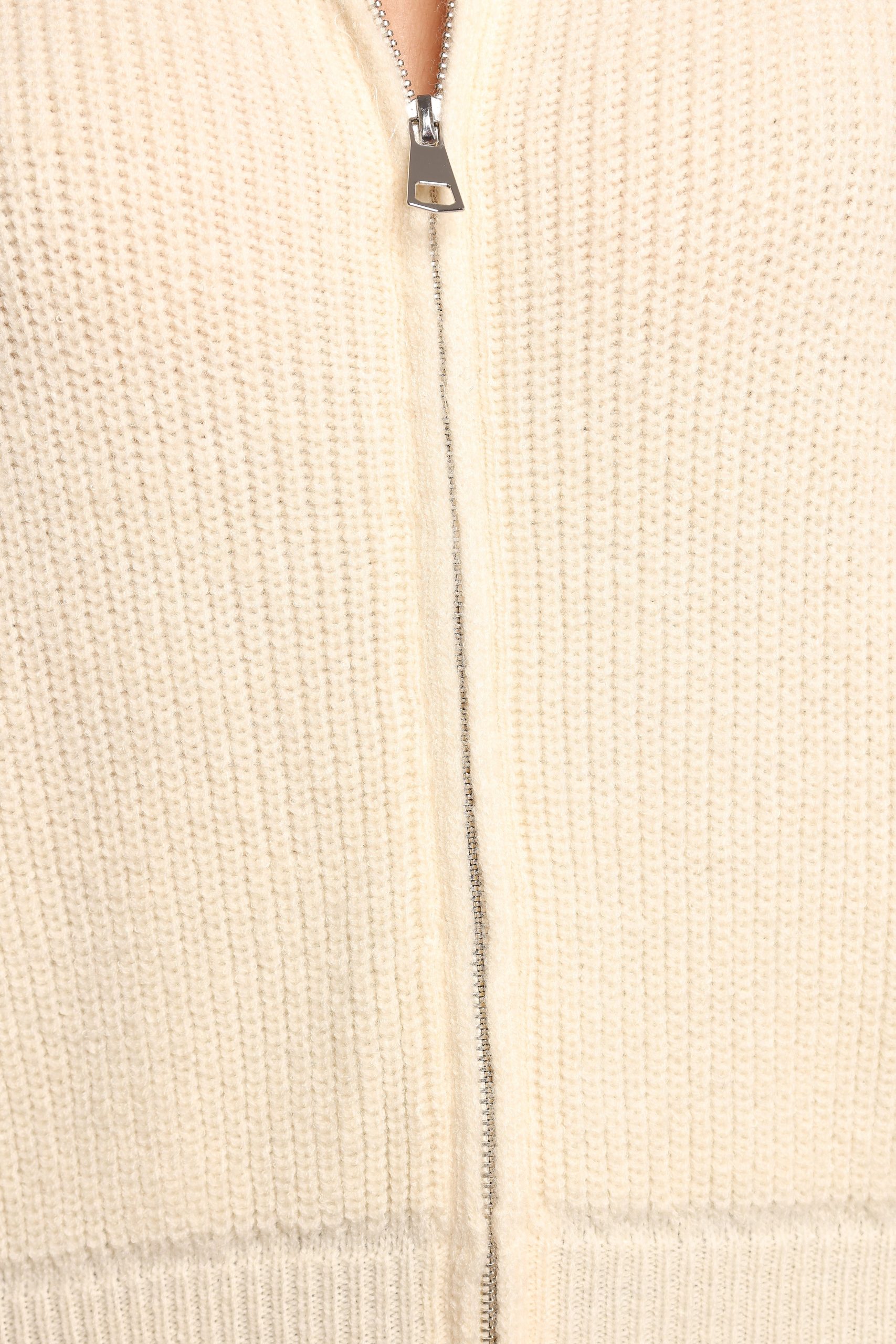 Kourtney Zip Cardigan - Cream - Image 8