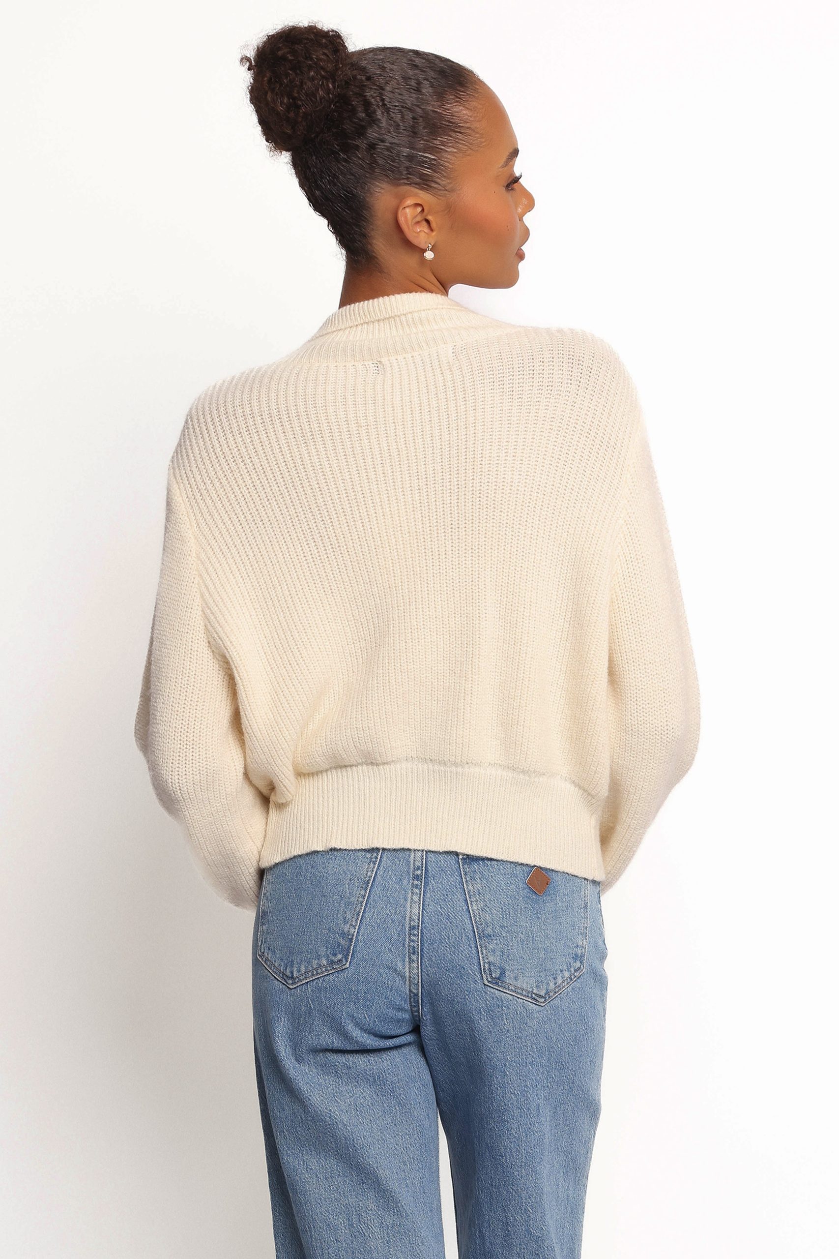 Kourtney Zip Cardigan - Cream - Image 5