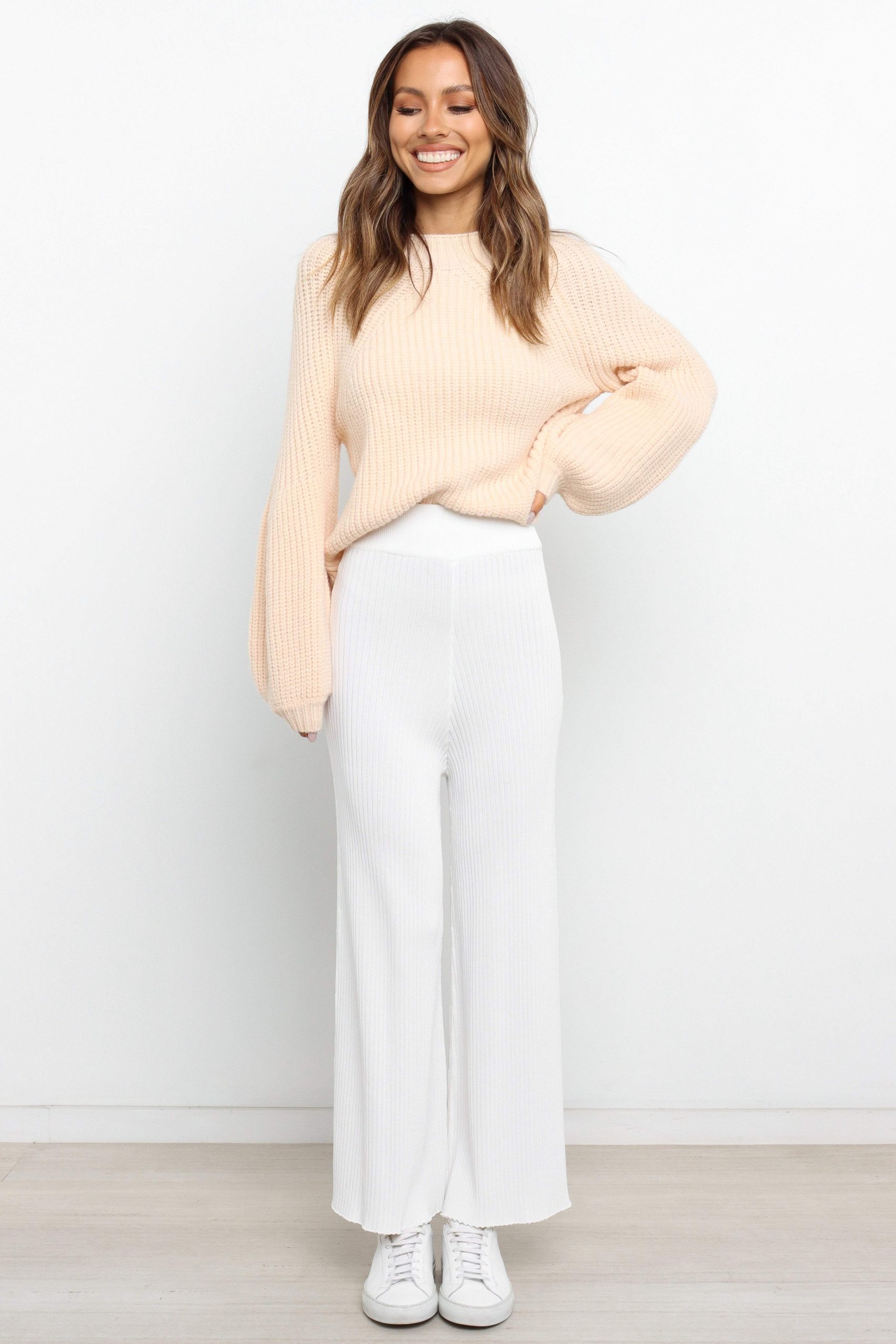 London Knit Sweater - Beige - Image 8