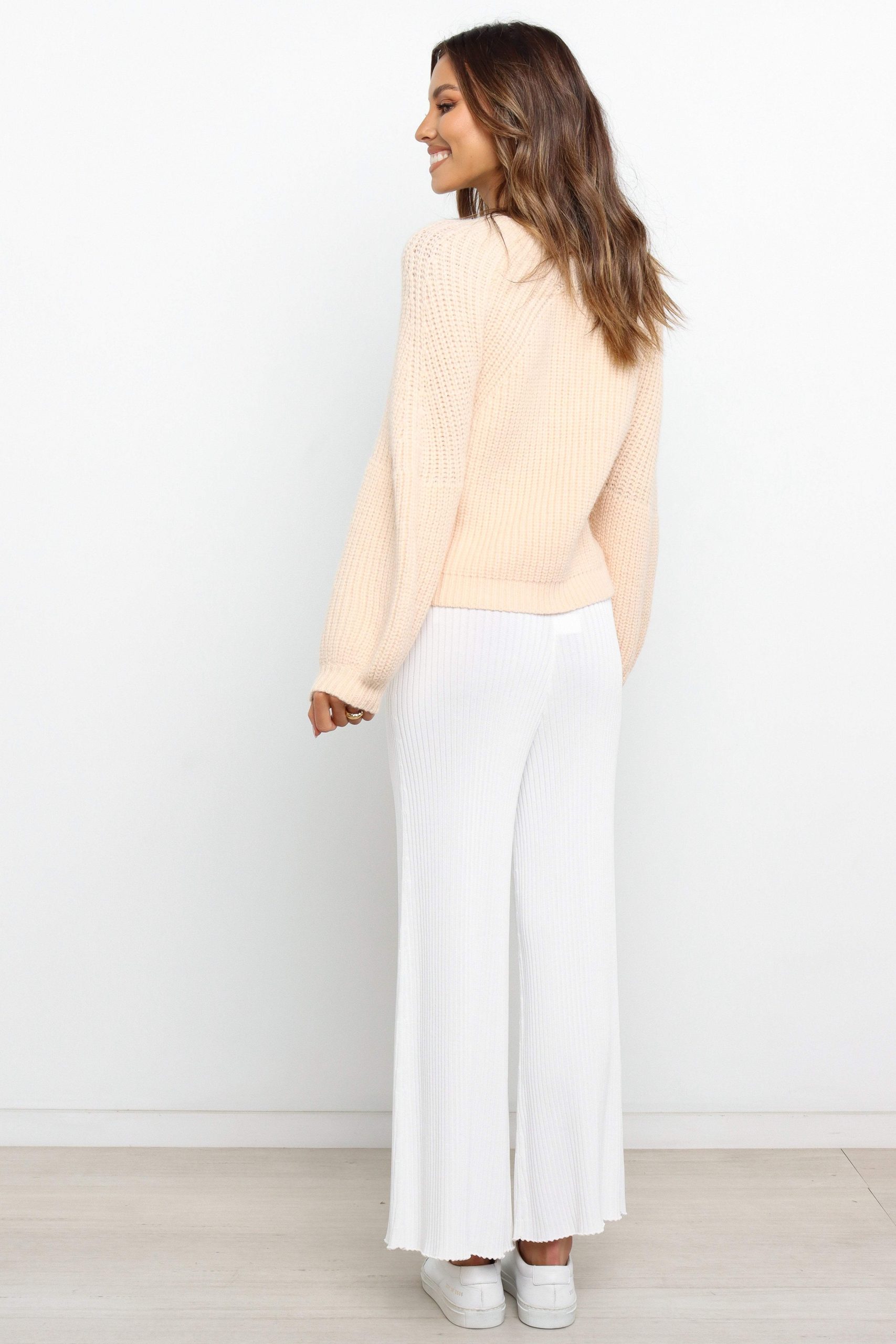 London Knit Sweater - Beige - Image 3