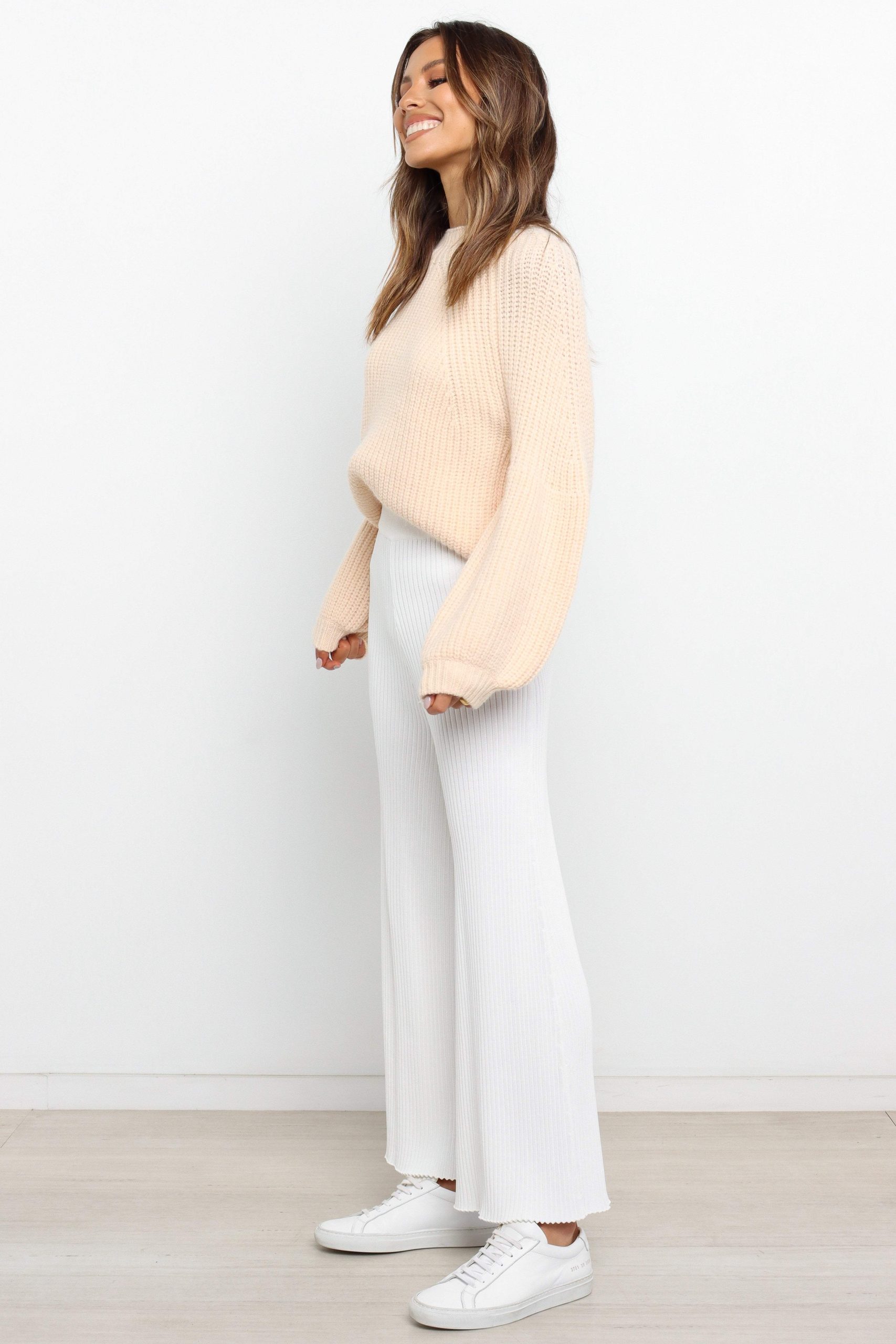 London Knit Sweater - Beige - Image 6