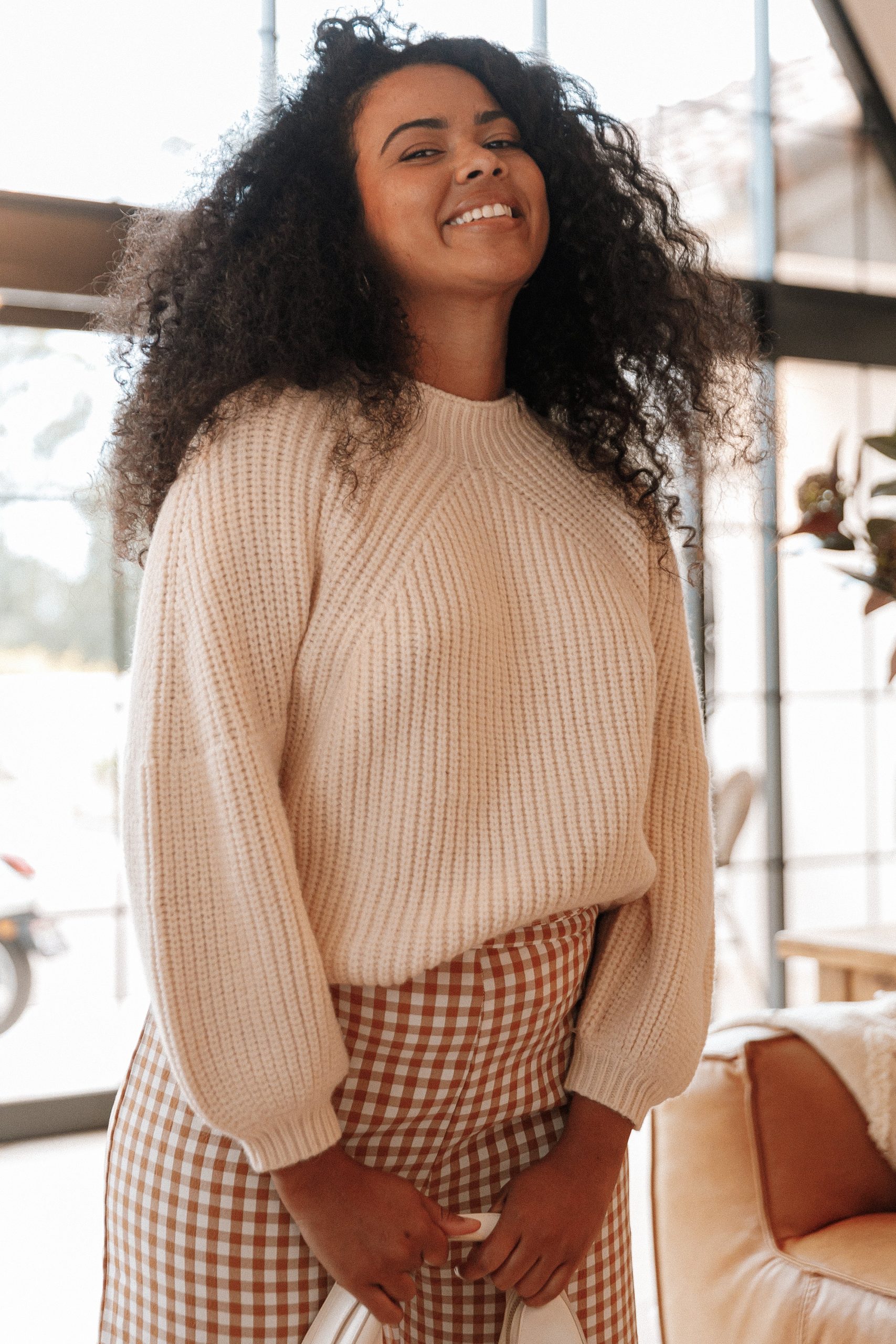 London Knit Sweater - Beige - Image 11