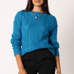 Michaela Knit Sweater - Royal Blue