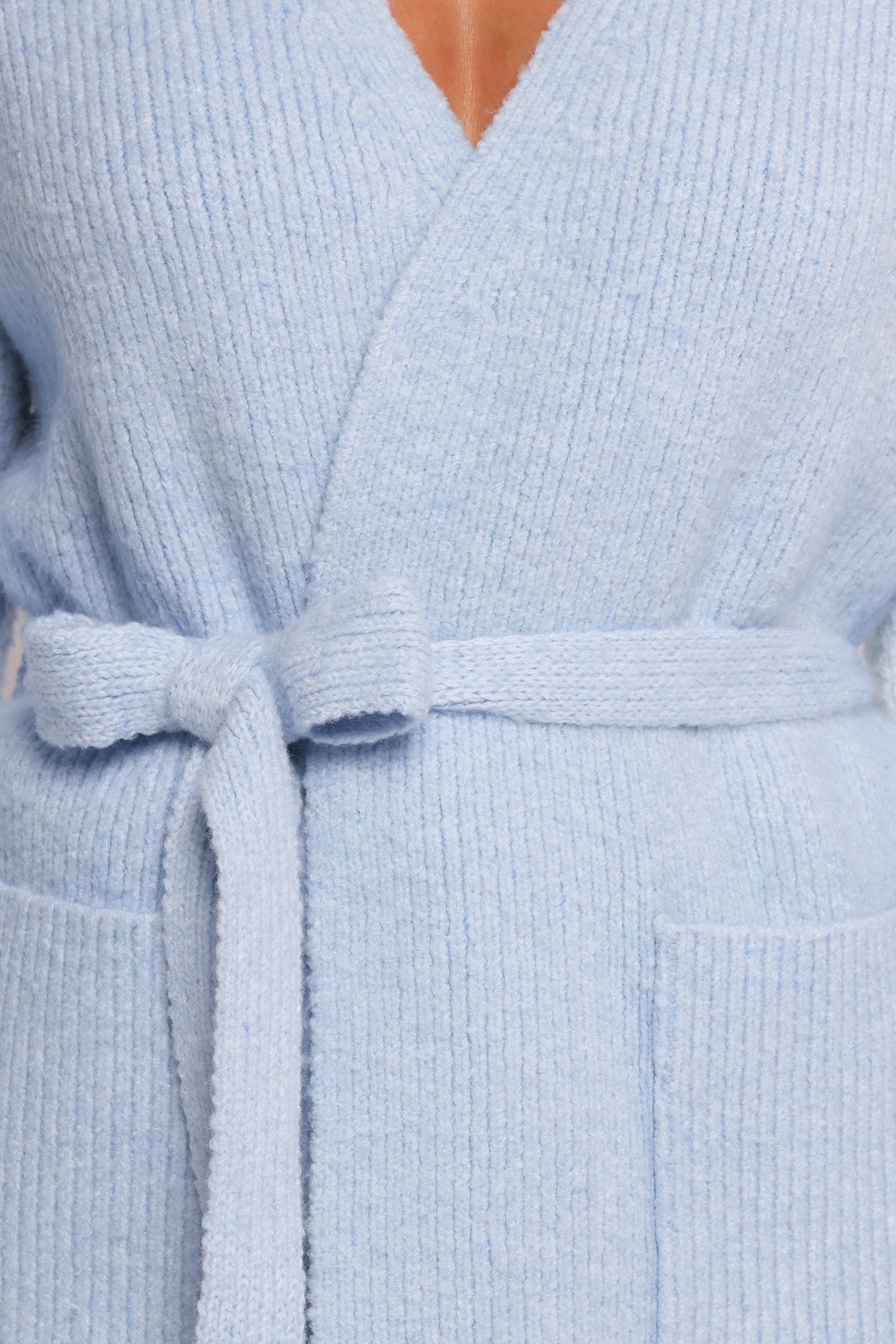 Mika Wrap Cardigan - Blue - Image 6