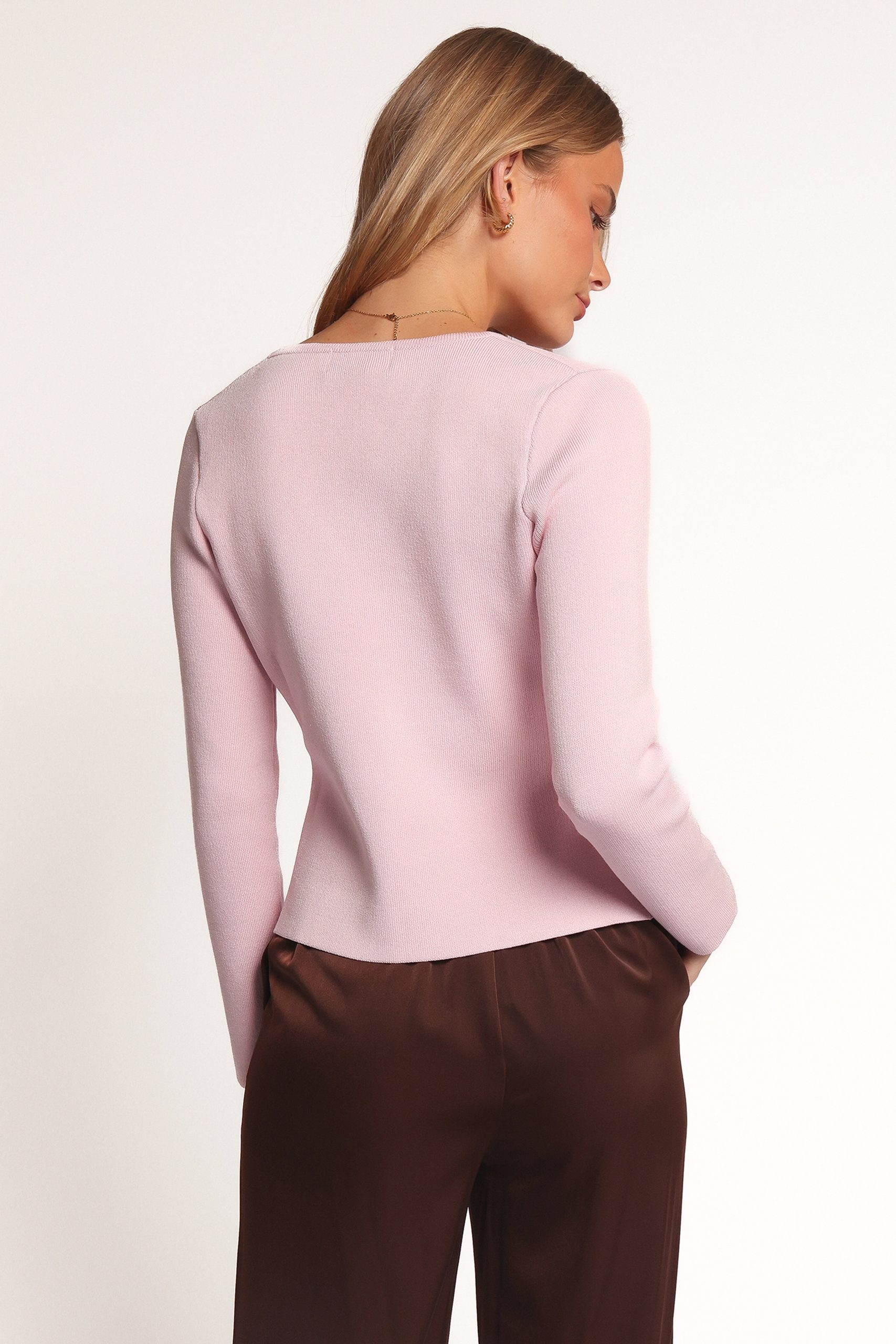Perla Knit Cardigan - Pink - Image 5