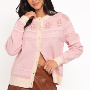 Poppi Fairisle Cardigan - Pink