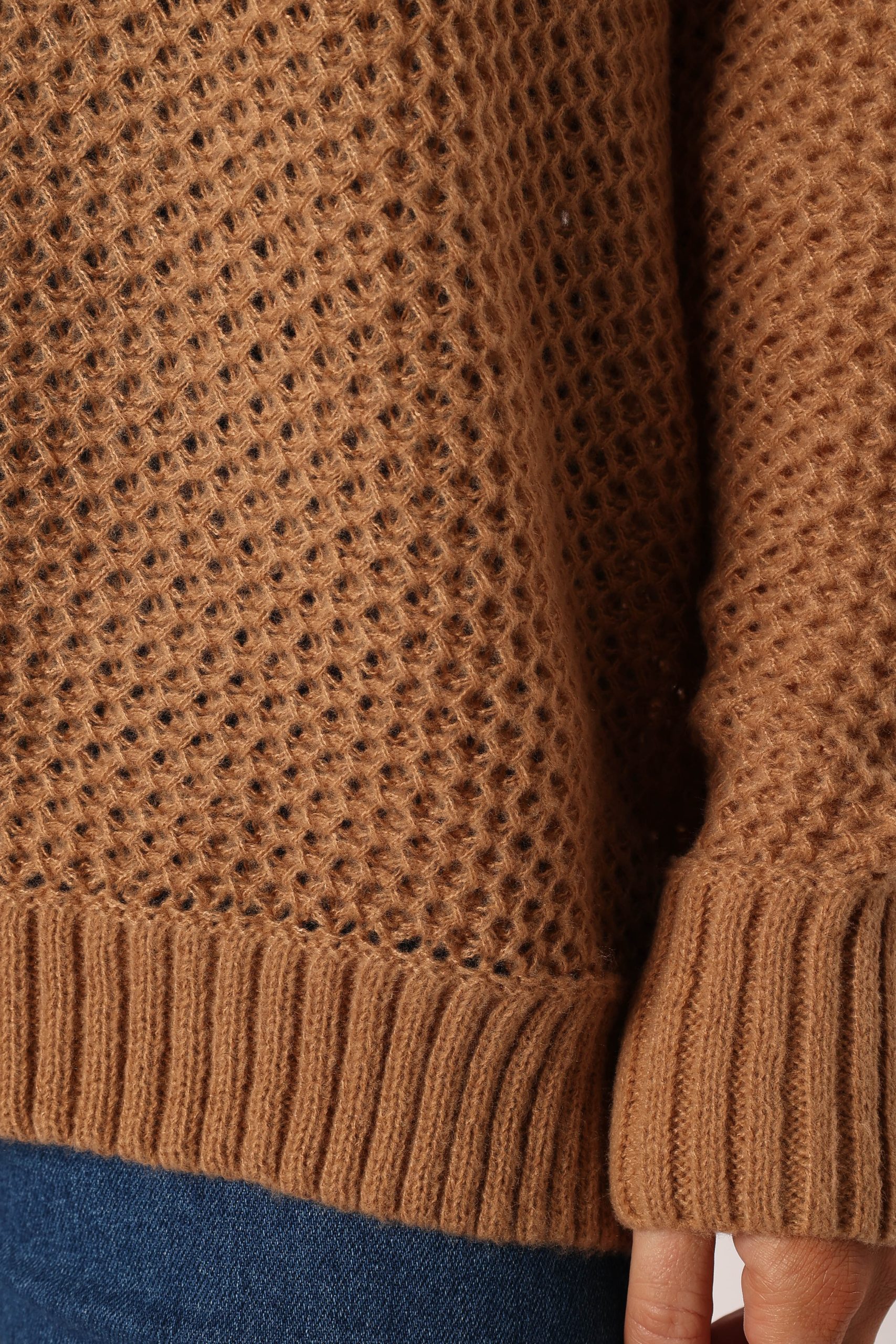 Rayne Turtleneck Knit Sweater - Beige - Image 8