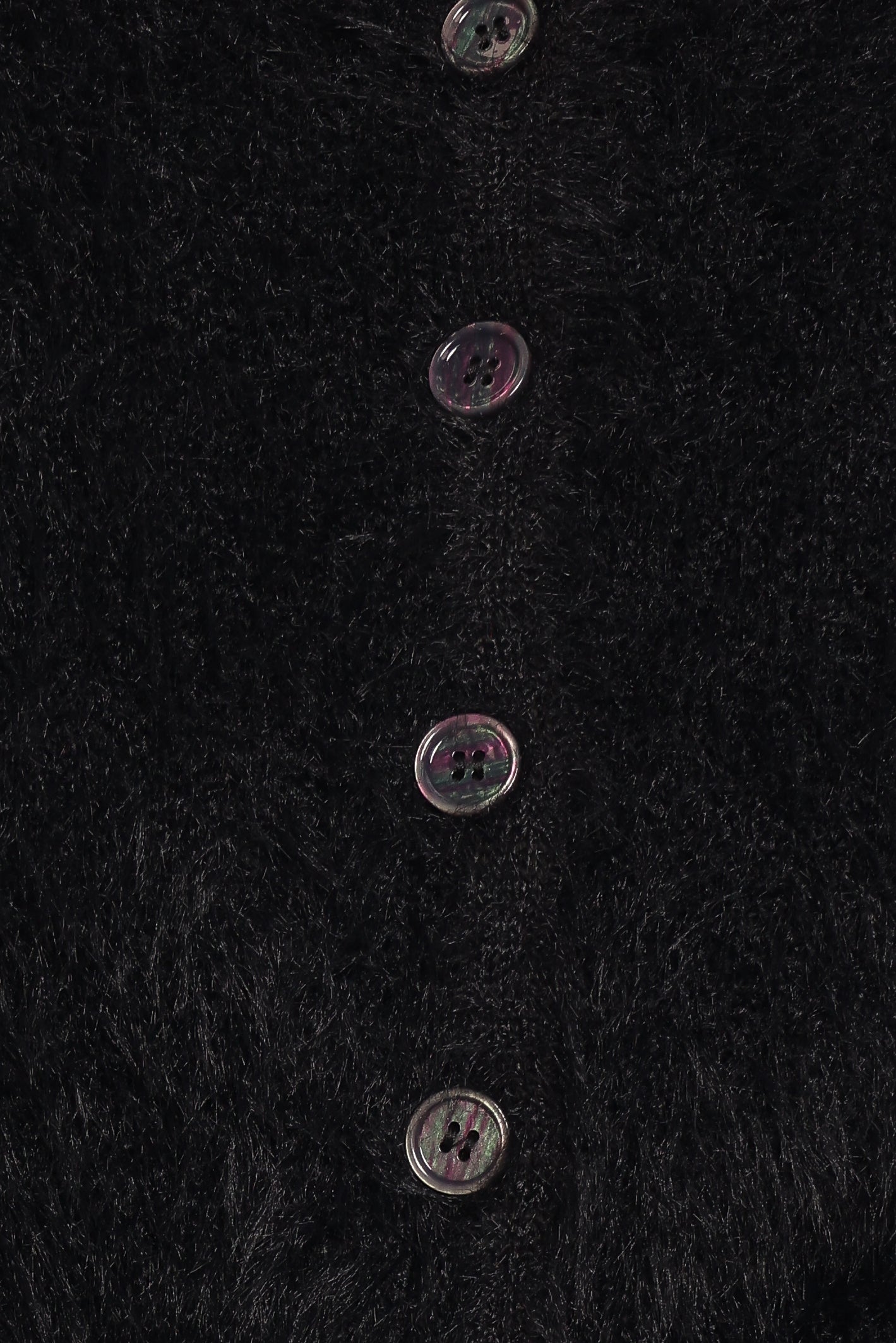 Tavan Crop Button Front Cardigan - Black - Image 8