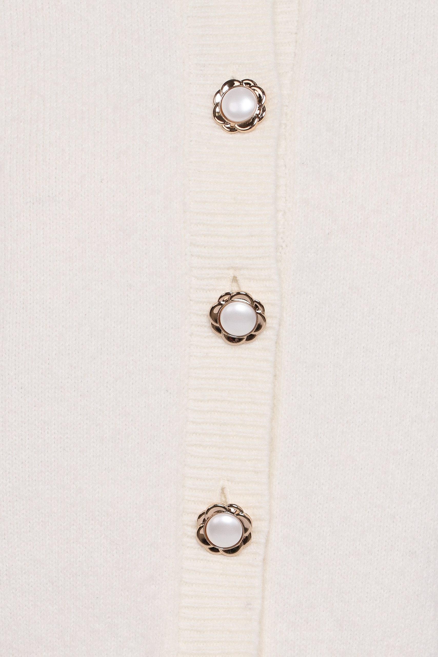 Thelma Trumpet Sleeve Cardigan - Cream - Image 6