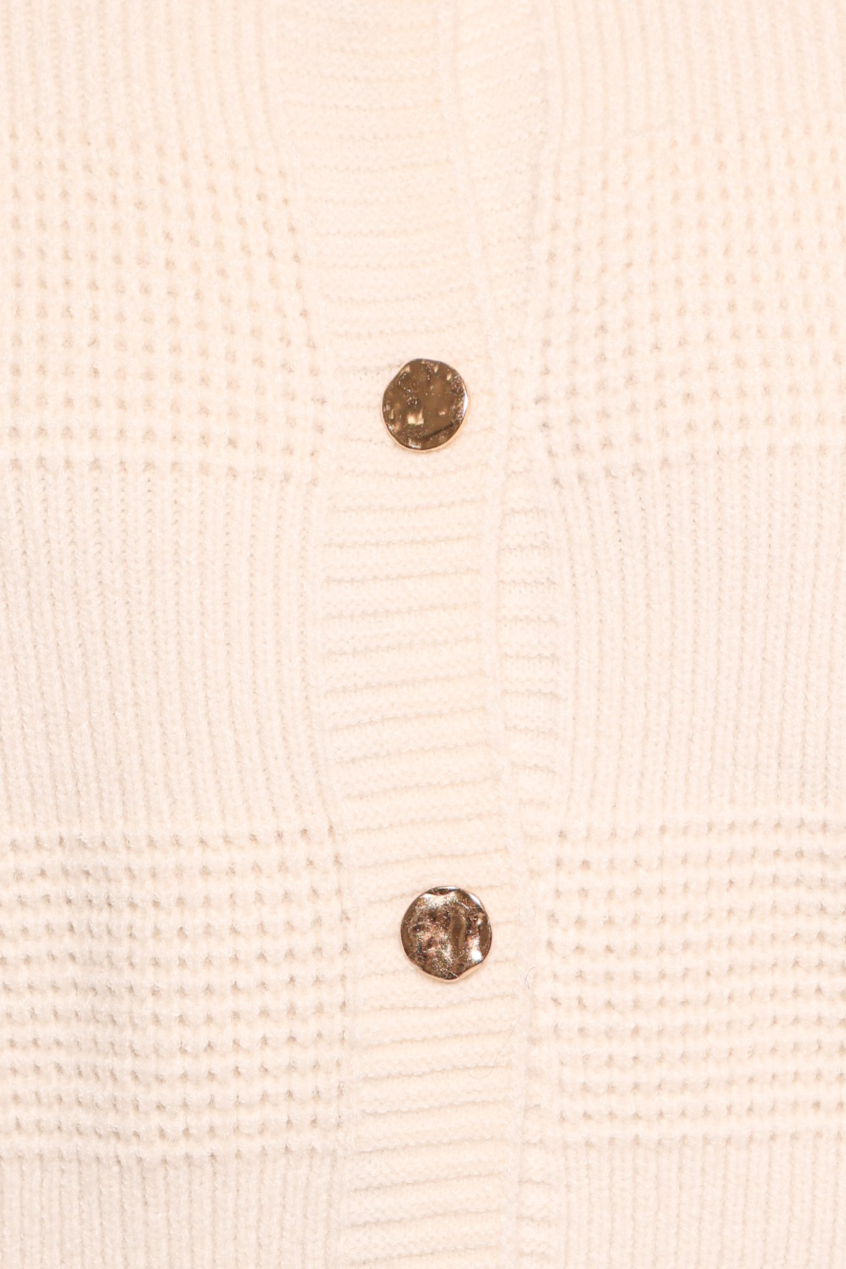 Verago Textured Stripe Cardigan - Cream - Image 7