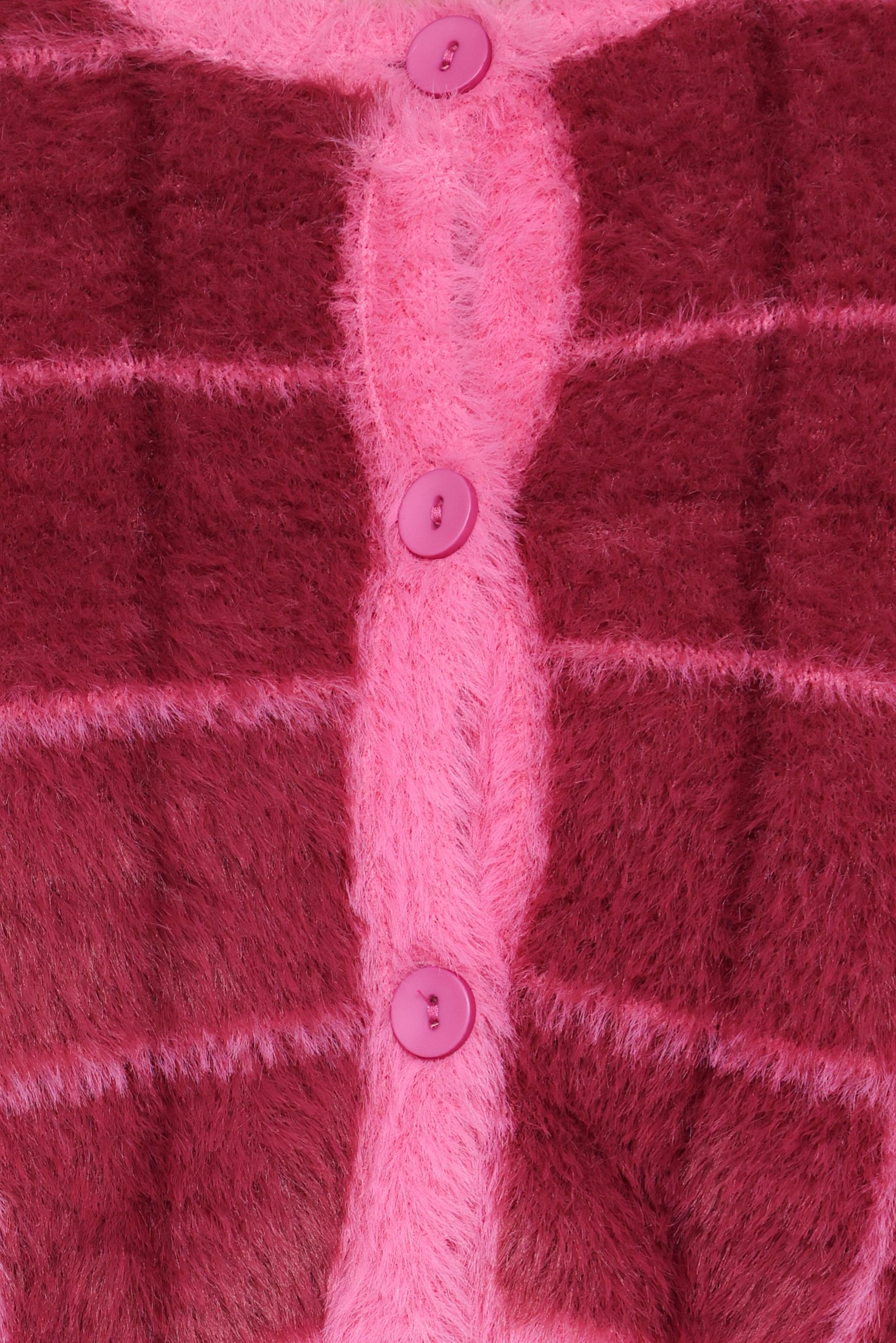 Viola Plaid Button Front Cardigan - Burgundy - Image 8