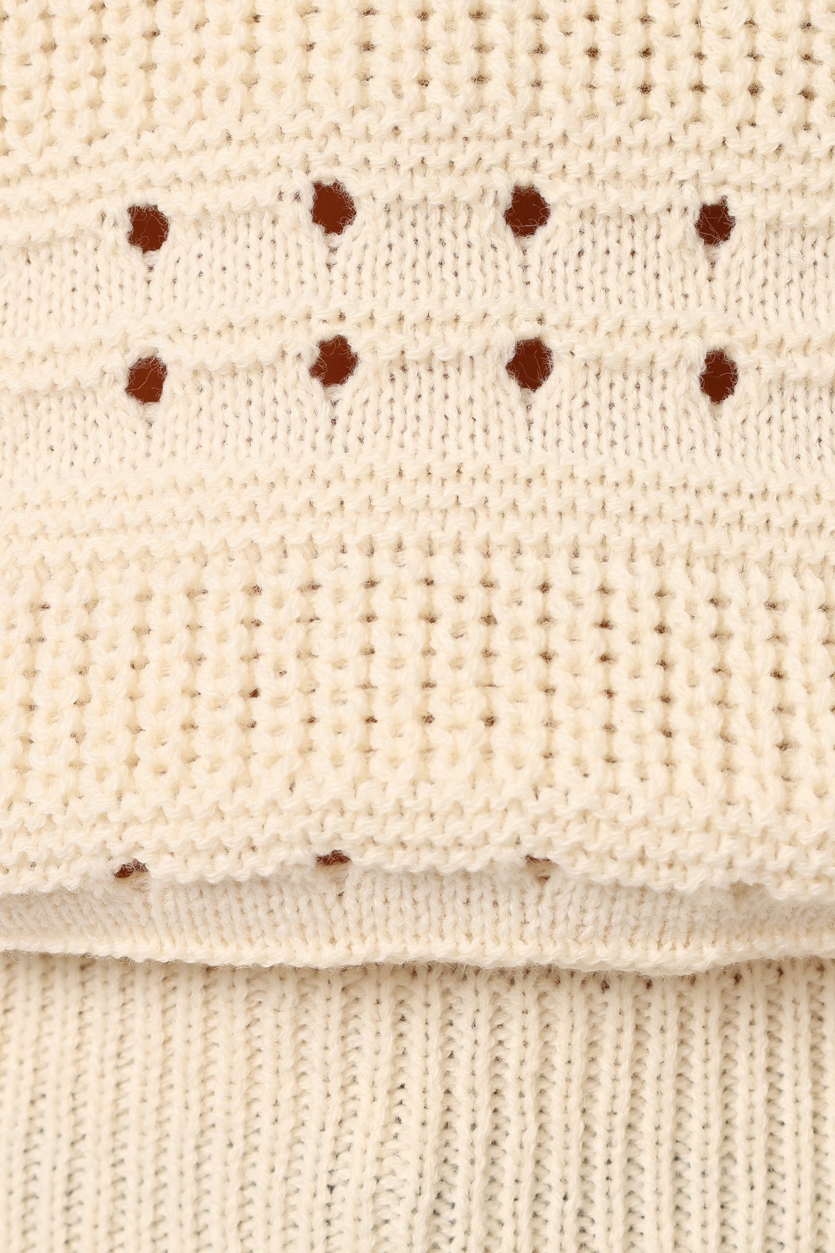 Watton Stripe Knit Sweater - Cream - Image 7