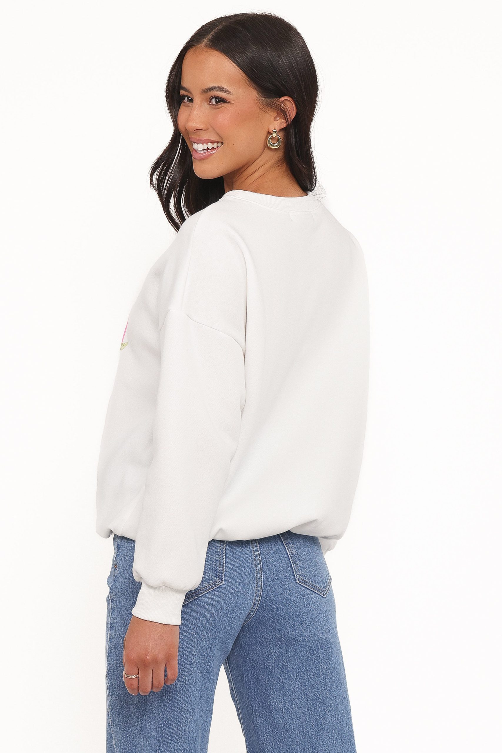 Amalfi Graphic Sweatshirt - White - Image 5