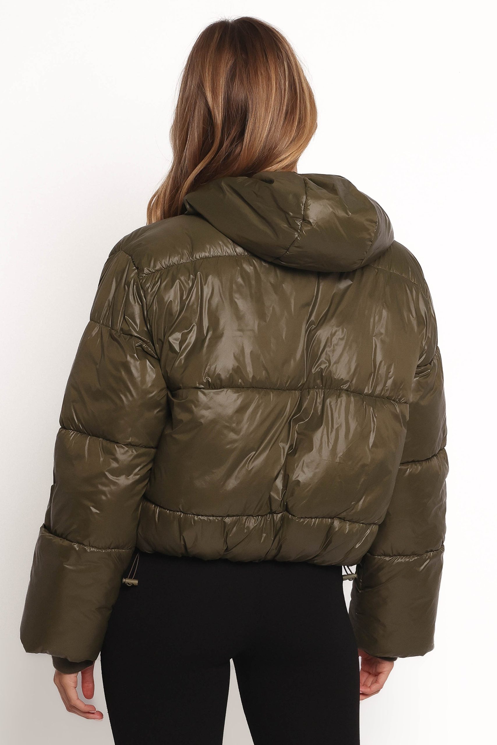 Archie Puffer Jacket - Olive - Image 5