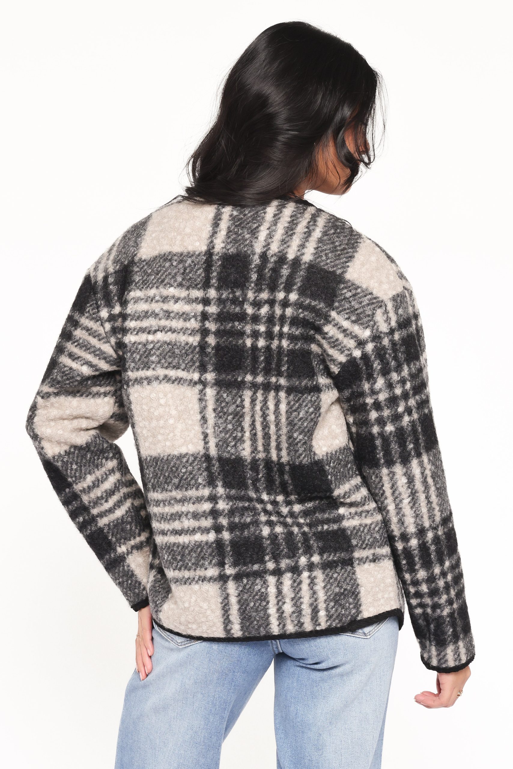 Austin Plaid Jacket - Black - Image 4