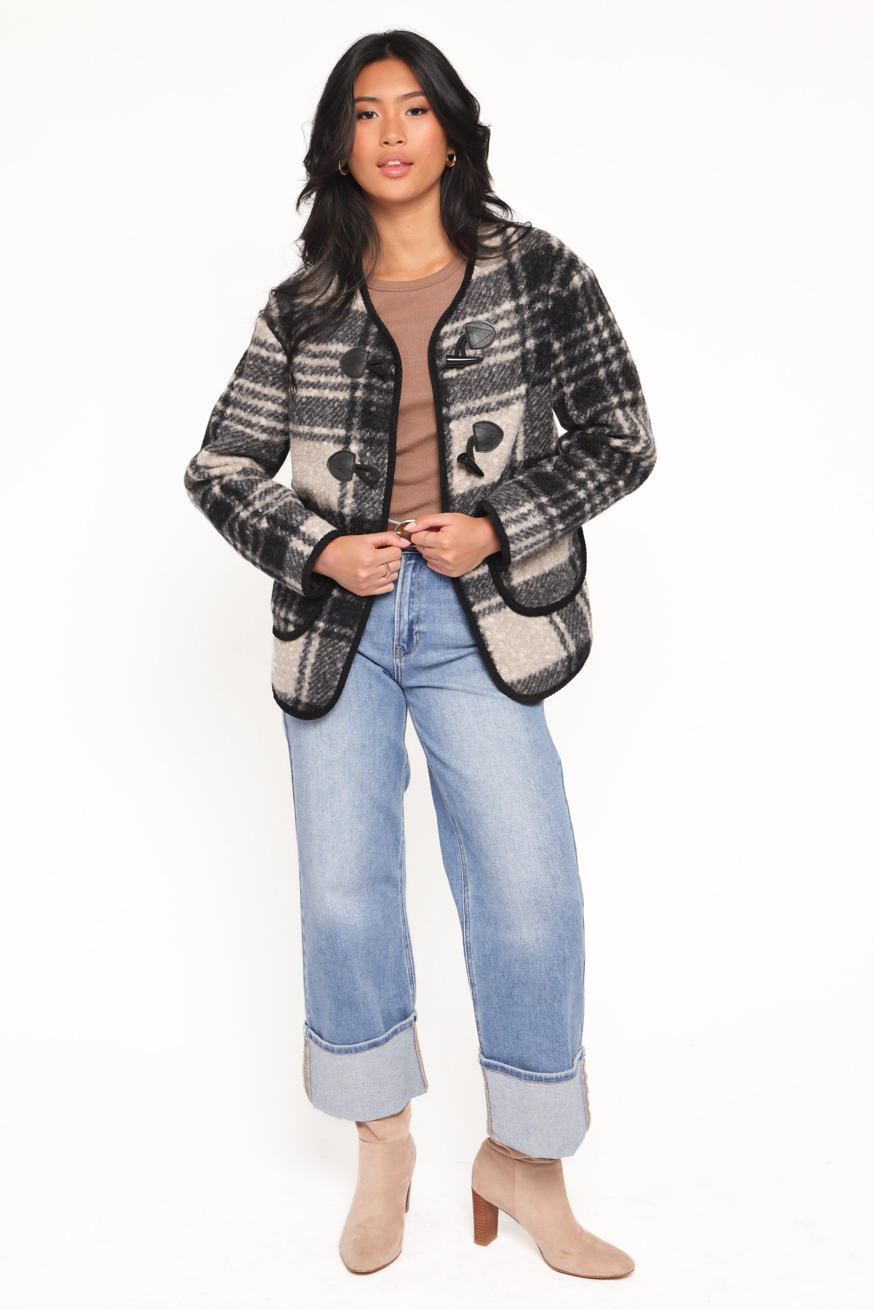 Austin Plaid Jacket - Black - Image 5
