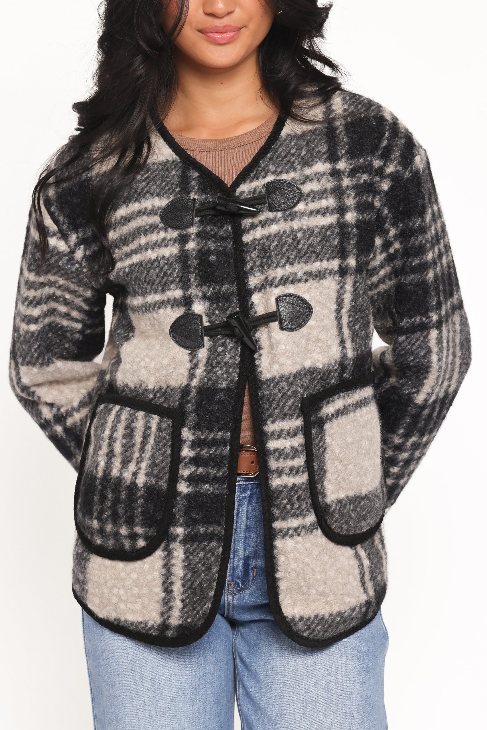 Austin Plaid Jacket - Black - Image 2