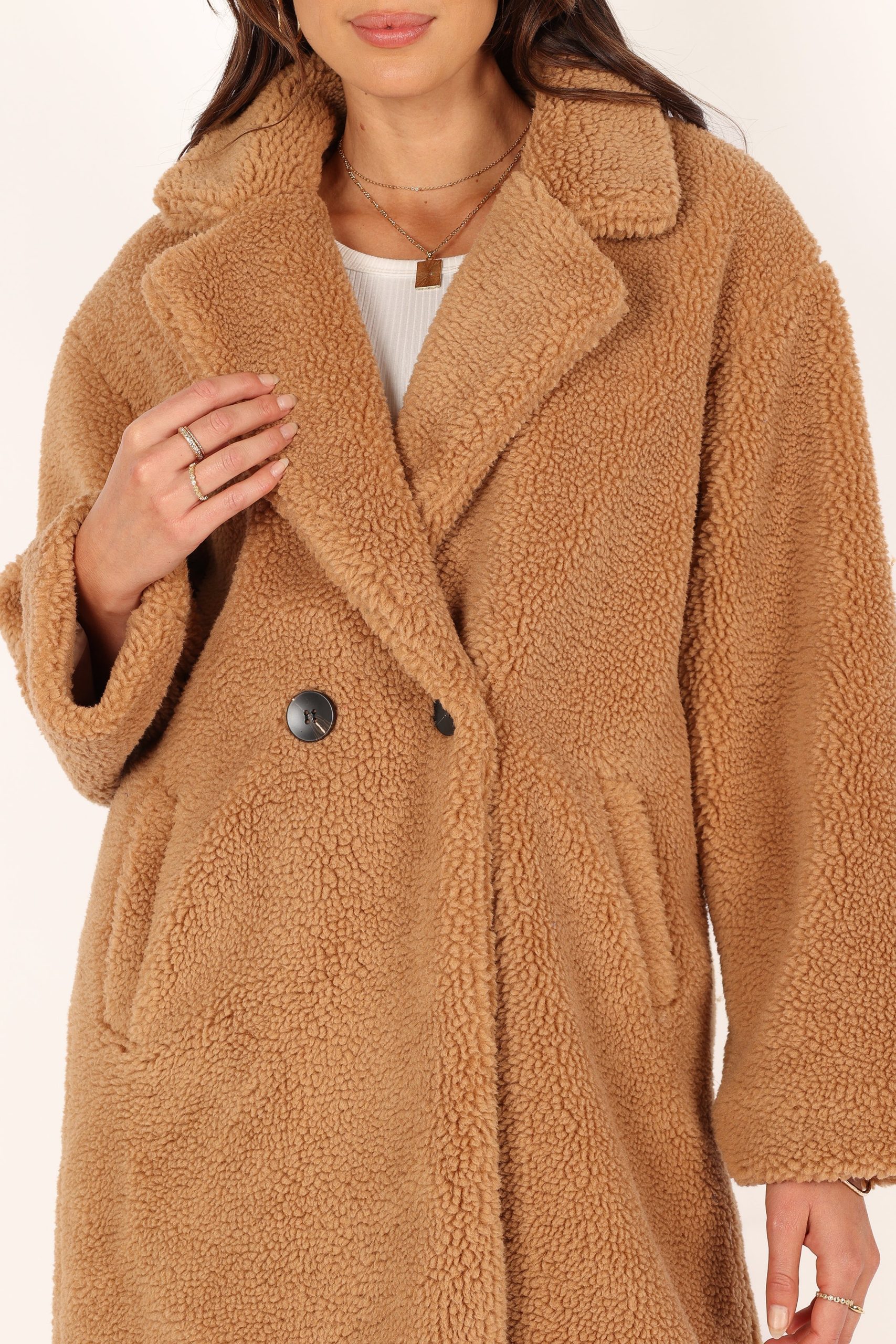 Beatrice Faux Fur Coat - Camel - Image 5