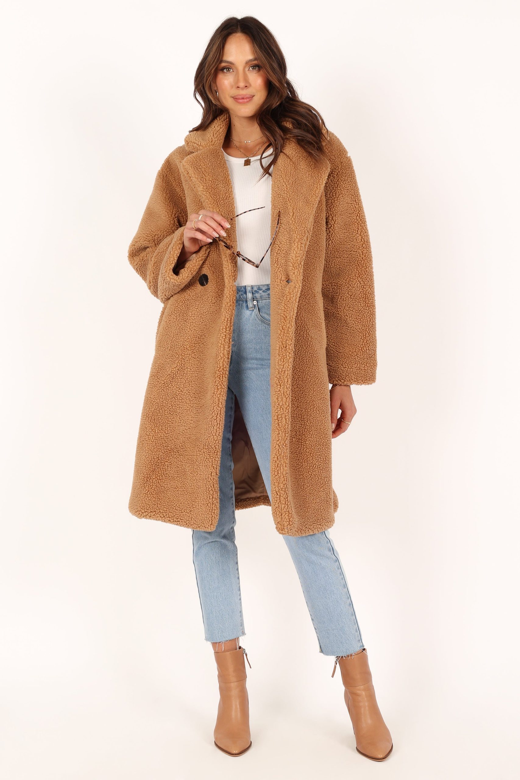 Beatrice Faux Fur Coat - Camel - Image 13