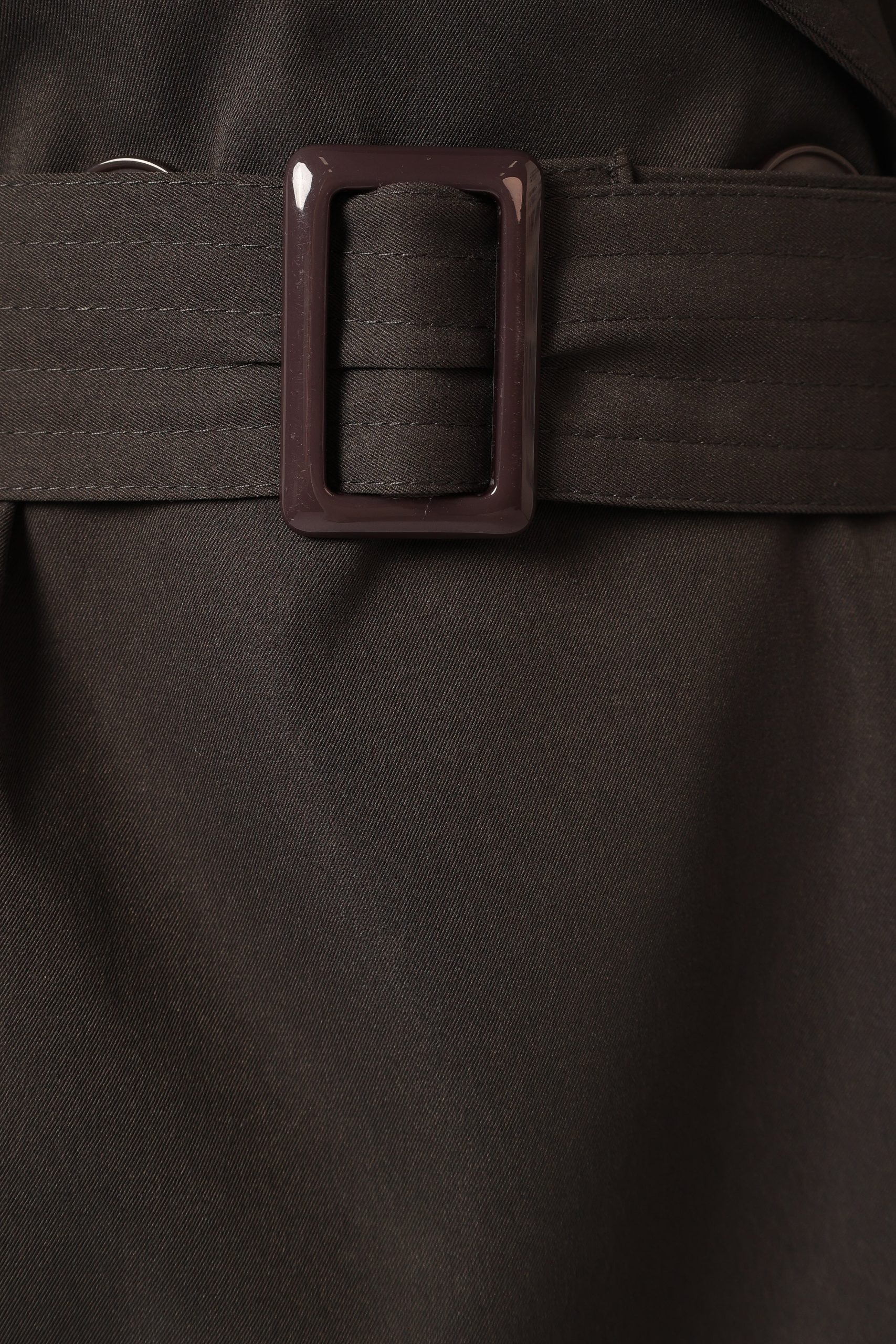 Billy Button Front Trench Coat - Charcoal - Image 9