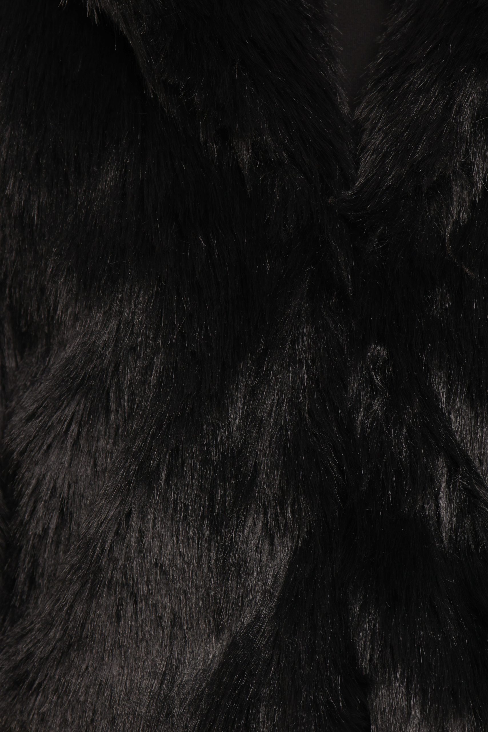 Bobbi Faux Fur Jacket - Black - Image 7