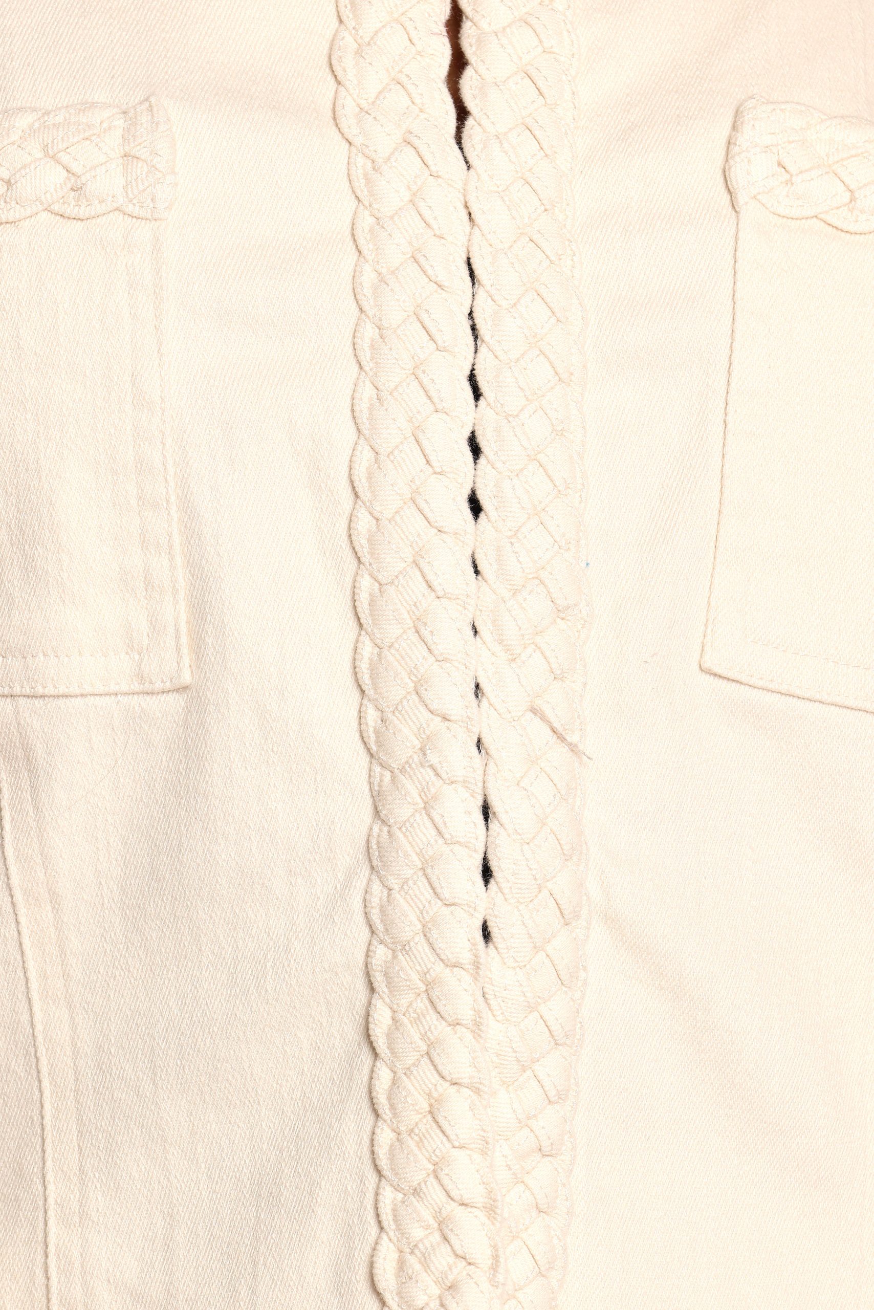 Braided Trim Crop Jacket - Ecru - Image 7