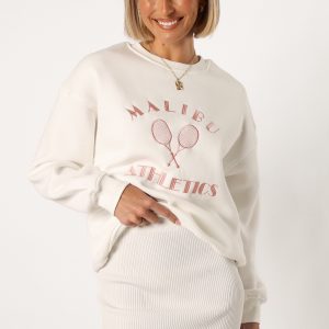 Cielo Malibu Athletics Sweatshirt - White