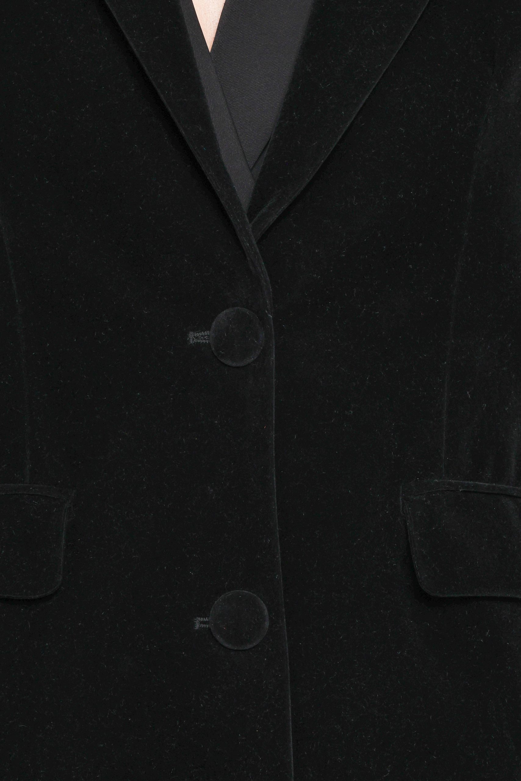 Clive Velvet Blazer - Black - Image 5